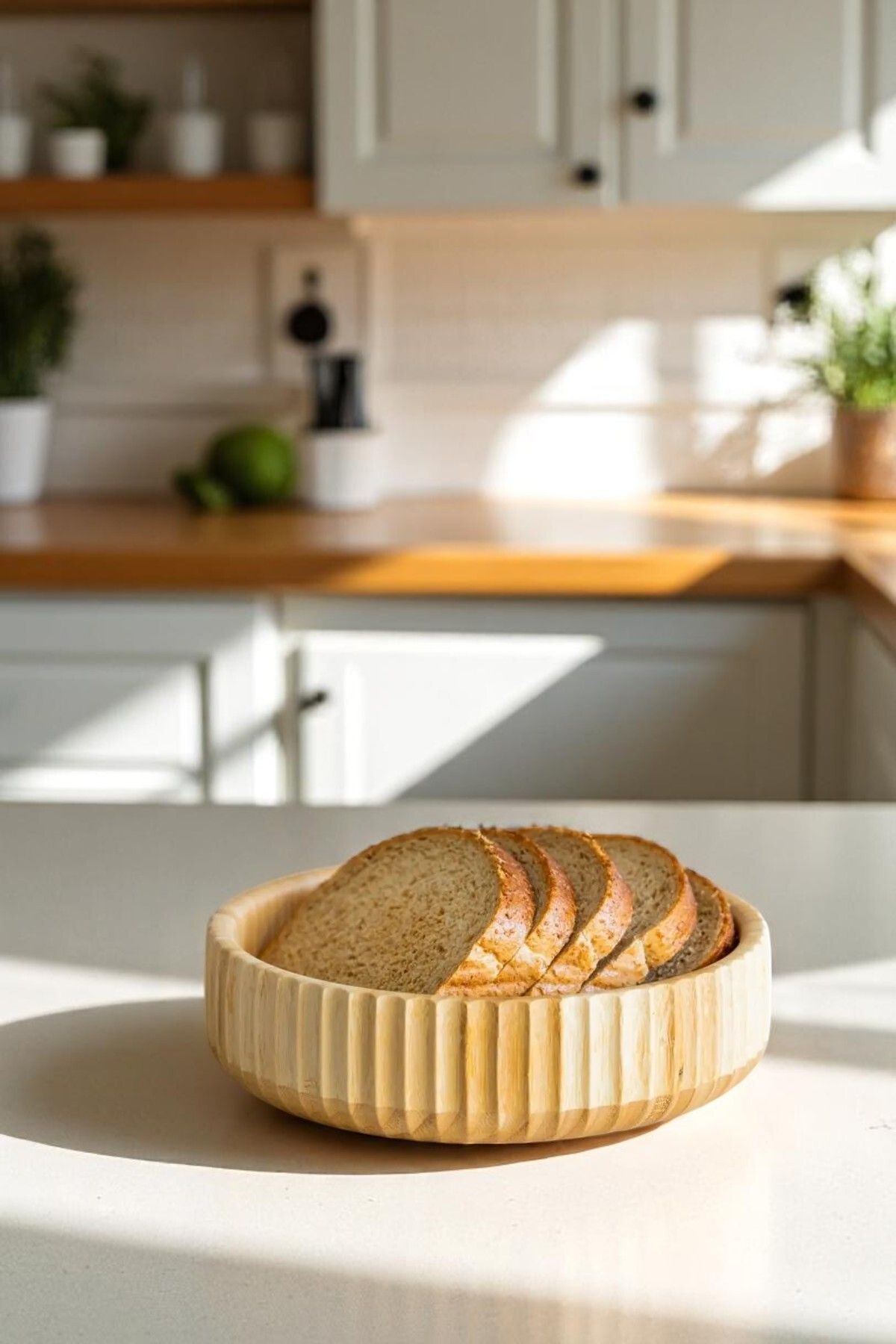 LUMİNA Bambu 22x6 cm Premium Doğal Kase