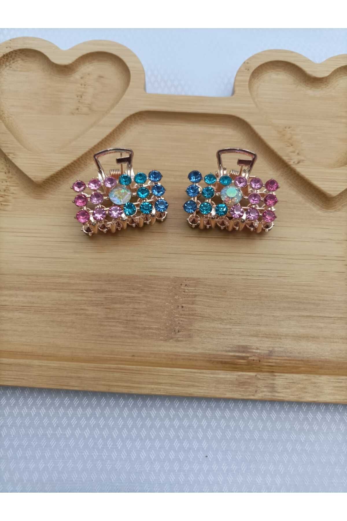 JHTshop 2li Taşlı Mandal Toka Kadın* 2,5cm/ *2,5cm*