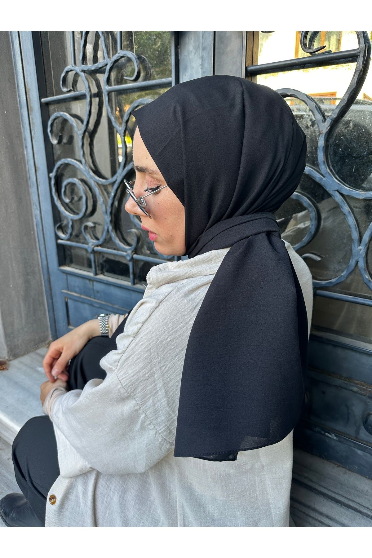 EŞARP HOME TAŞLANMIŞ PAMUK ŞAL KETEN