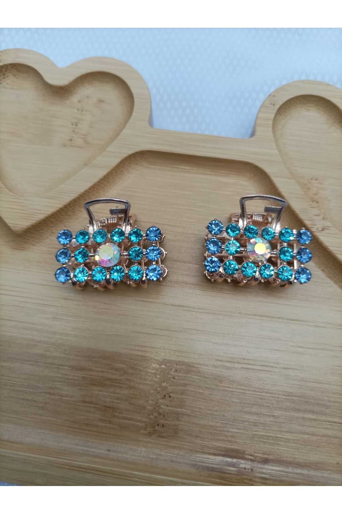 JHTshop 2li Taşlı Mandal Toka Kadın* 2,5cm/ *2,5cm*
