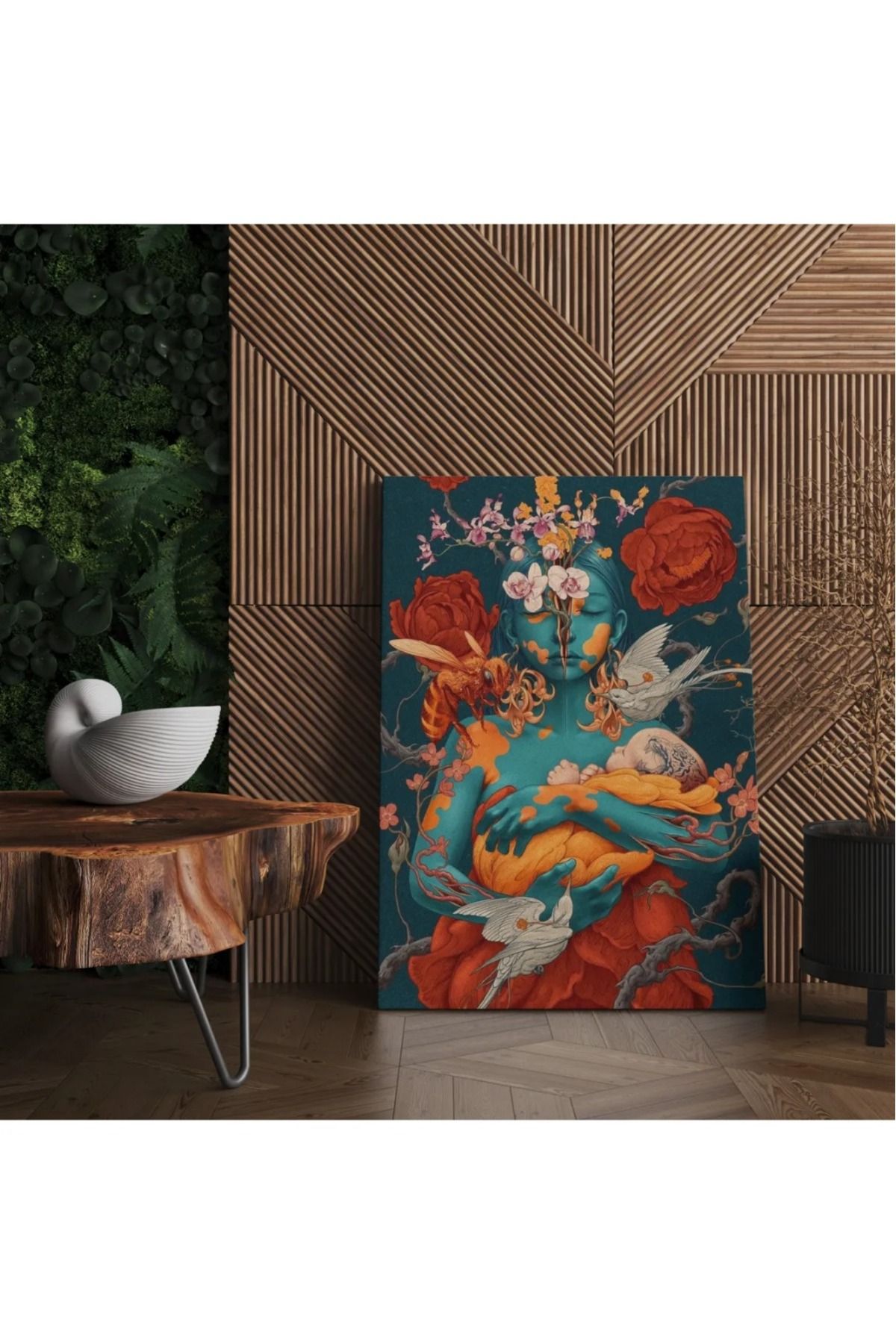 AR AJANS KANVAS TABLO “Mother of Bloom” (Çiçeğin Annesi) Dekoratif KANVAS TABLO