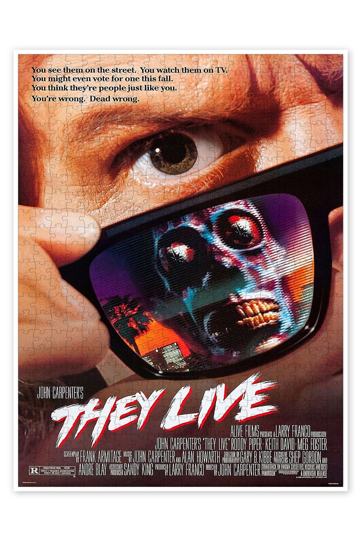 Jeronkarji They Live 500 Parça Puzzle Yapboz Klasik Film Temalı