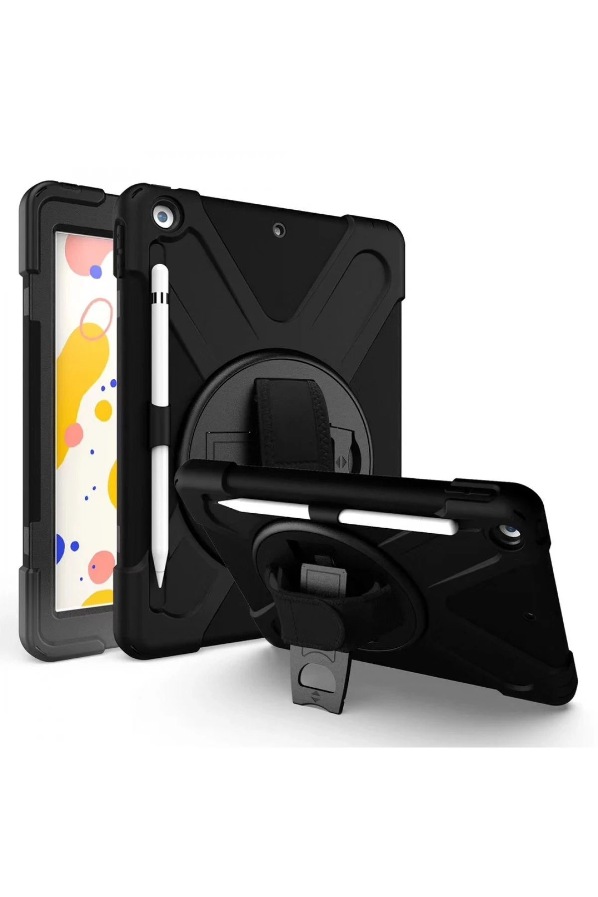 CepteToptan iPad 10.2 (7.nesil) Kılıf Amazing Tablet Kapak - Siyah