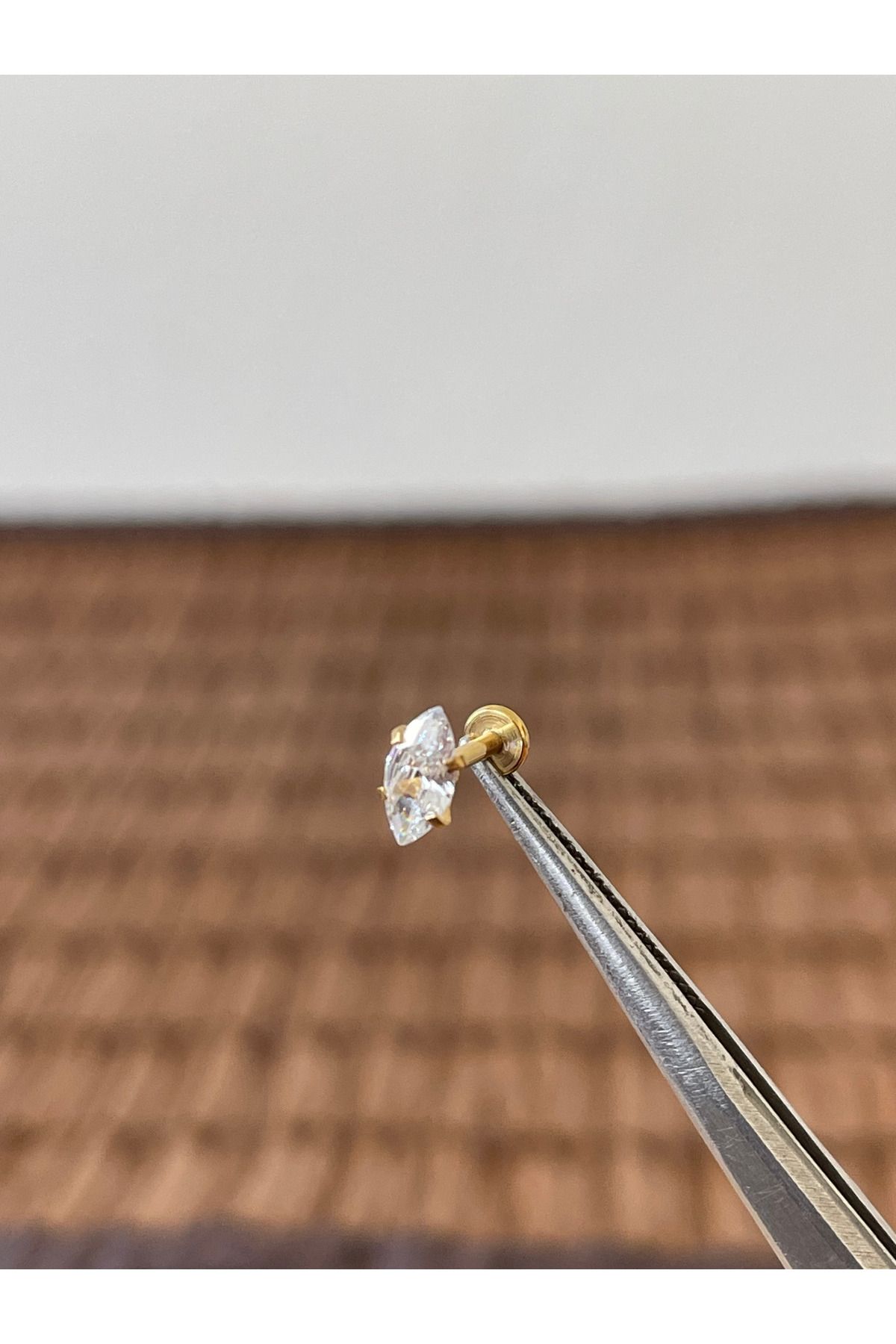 Rupen Kraft 316 L Cerrahi Çelik Markiz Kesim Dudak Helix Tragus Kıkırdak Piercingi