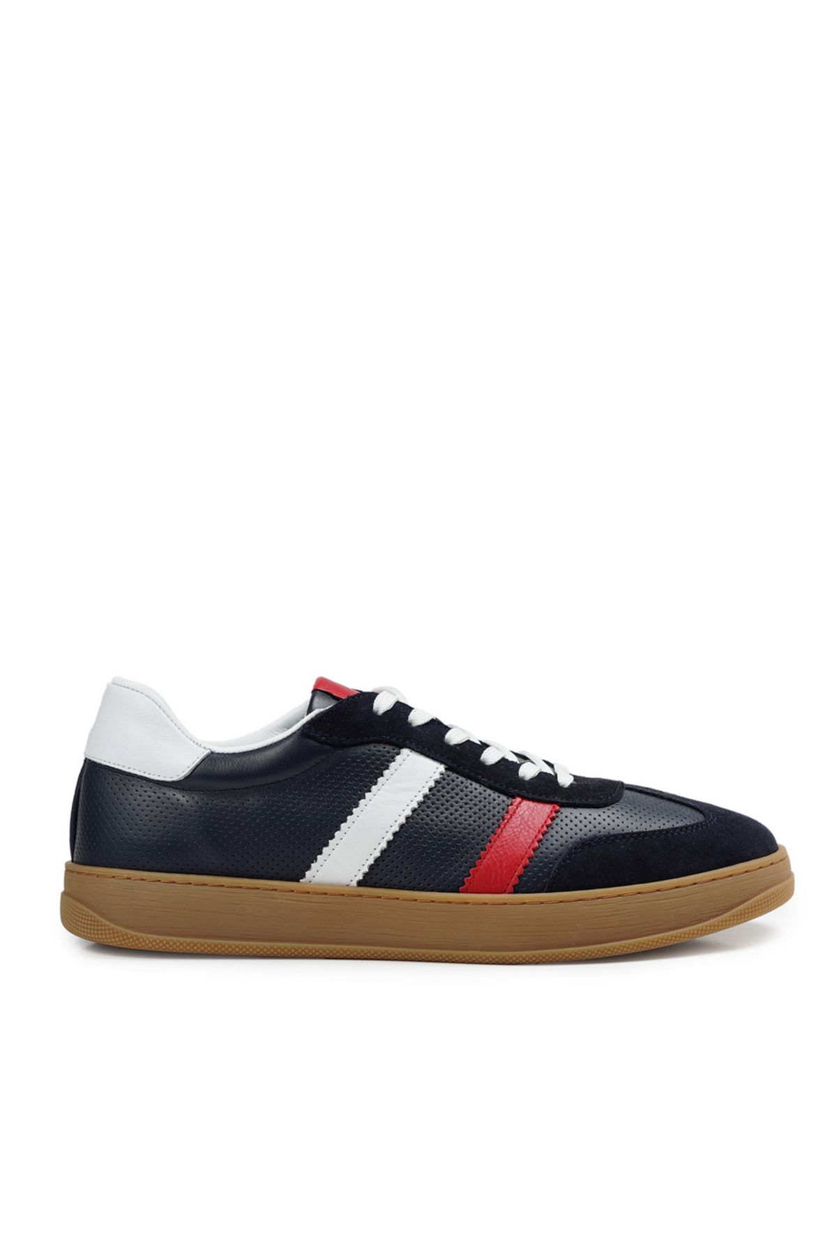 ZEYTUK Lacivert Sneakers Hakiki Deri Erkek Ayakkabı