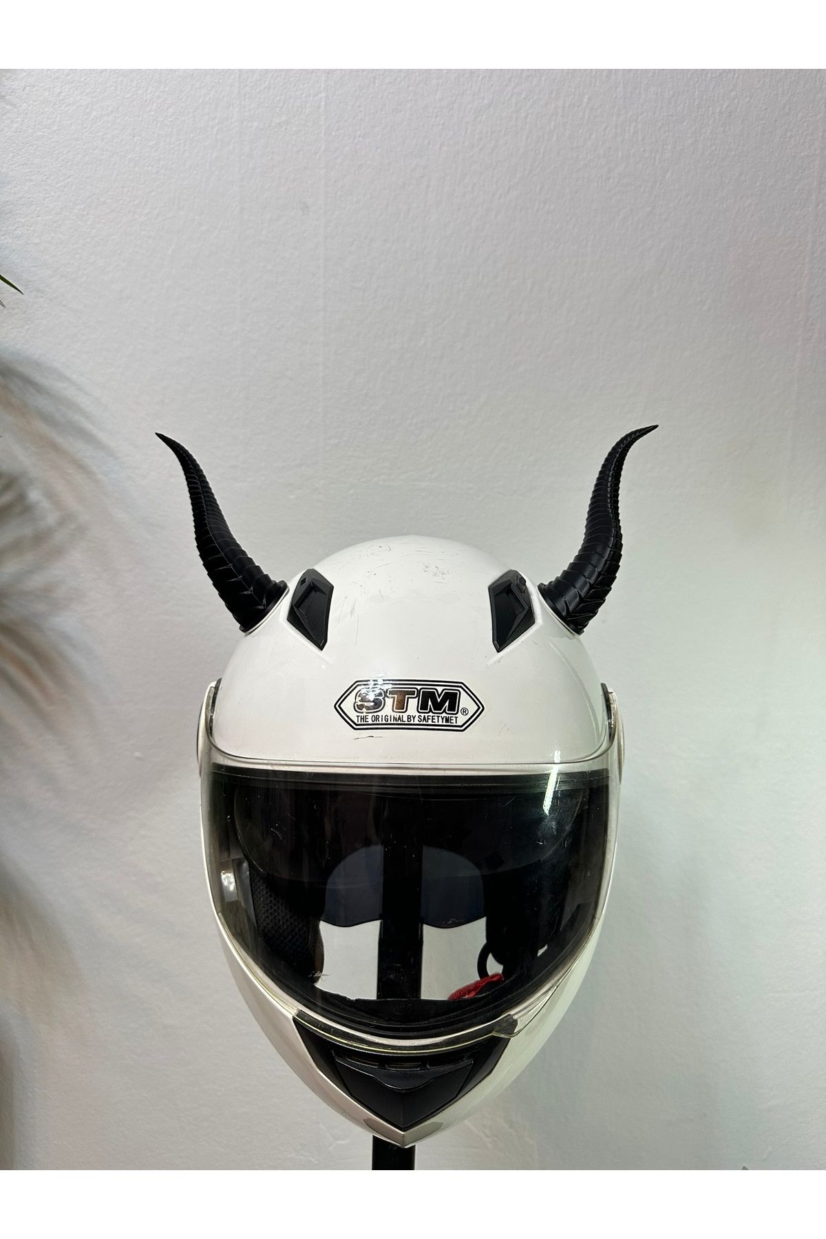 Butik Motor & Motosiklet Siyah Boynuz Kask Dış Aksesuarı