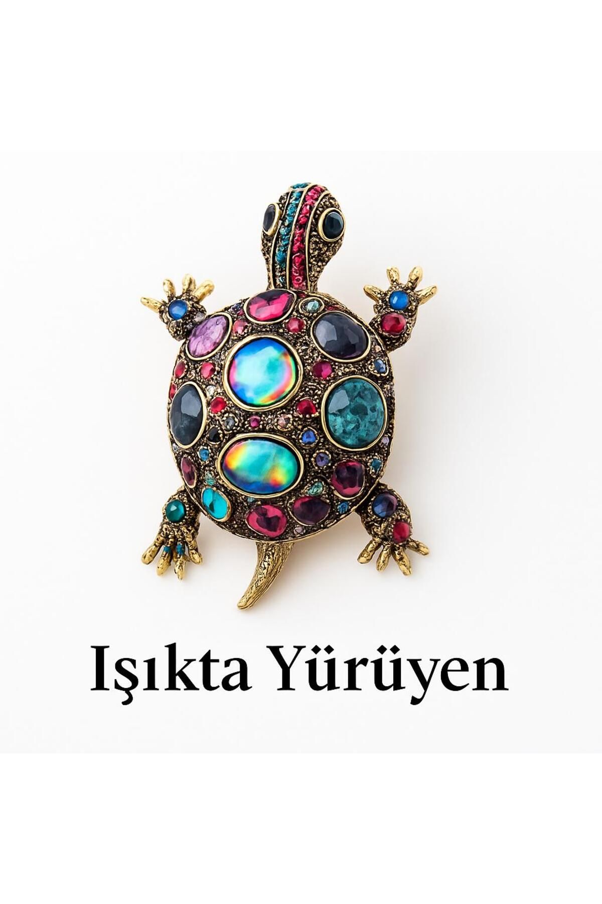 NİLYA Işıkta Yürüyen Broş