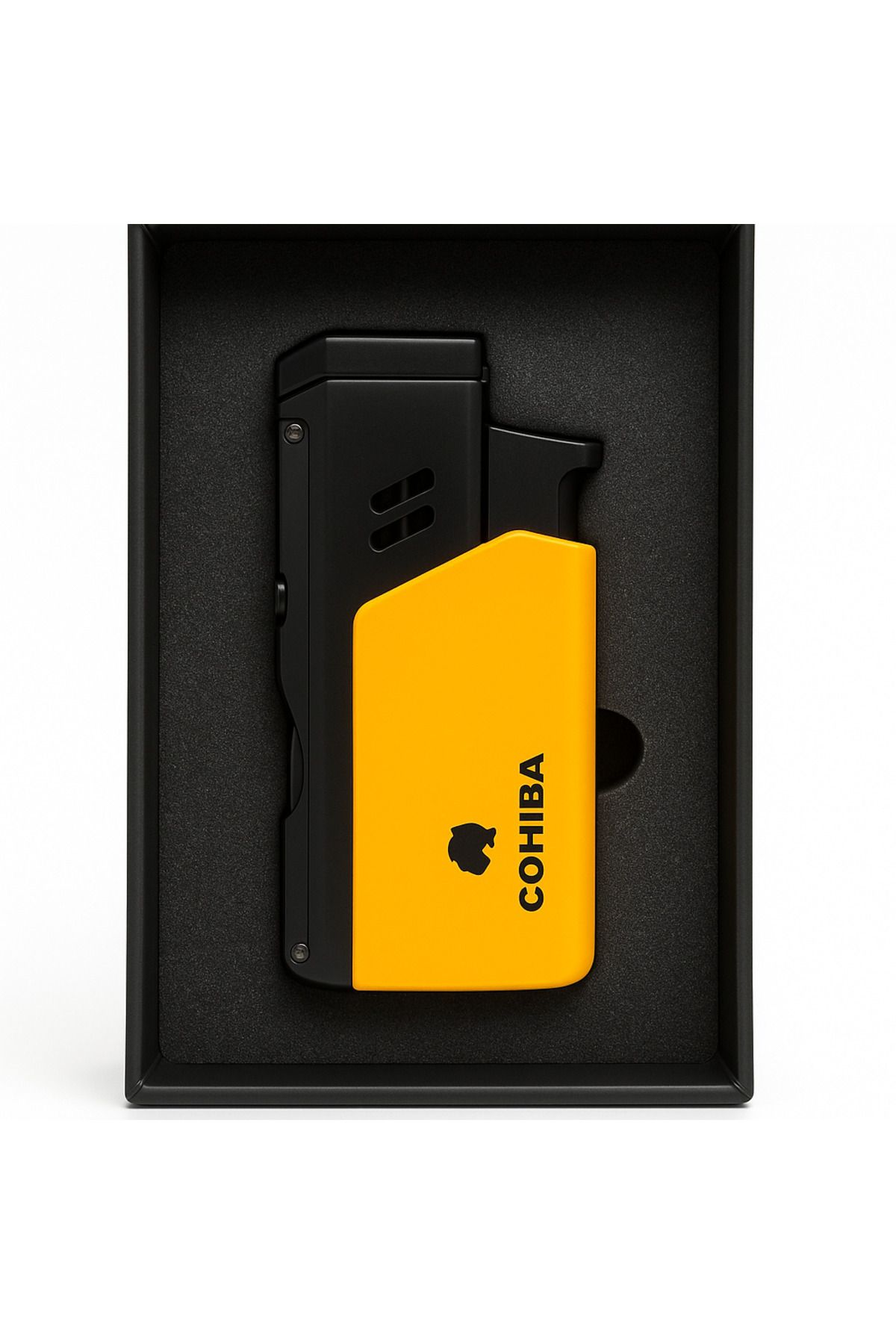 COHİBA Cohiba Tek Pürmüz İkili Delicili Puro Çakmağı Sarı