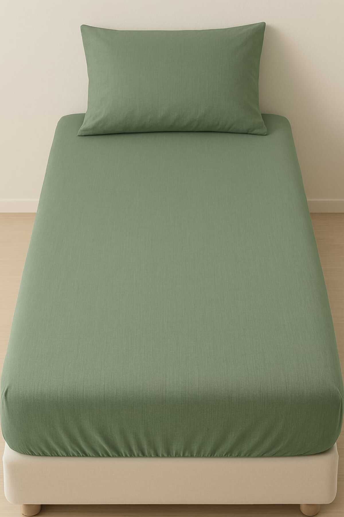 OGİ HOME Ogi Home Tek Kişilik Ranforce Kumaş Lastikli Çarşaf Yatak Örtüsü 100*200 Cm