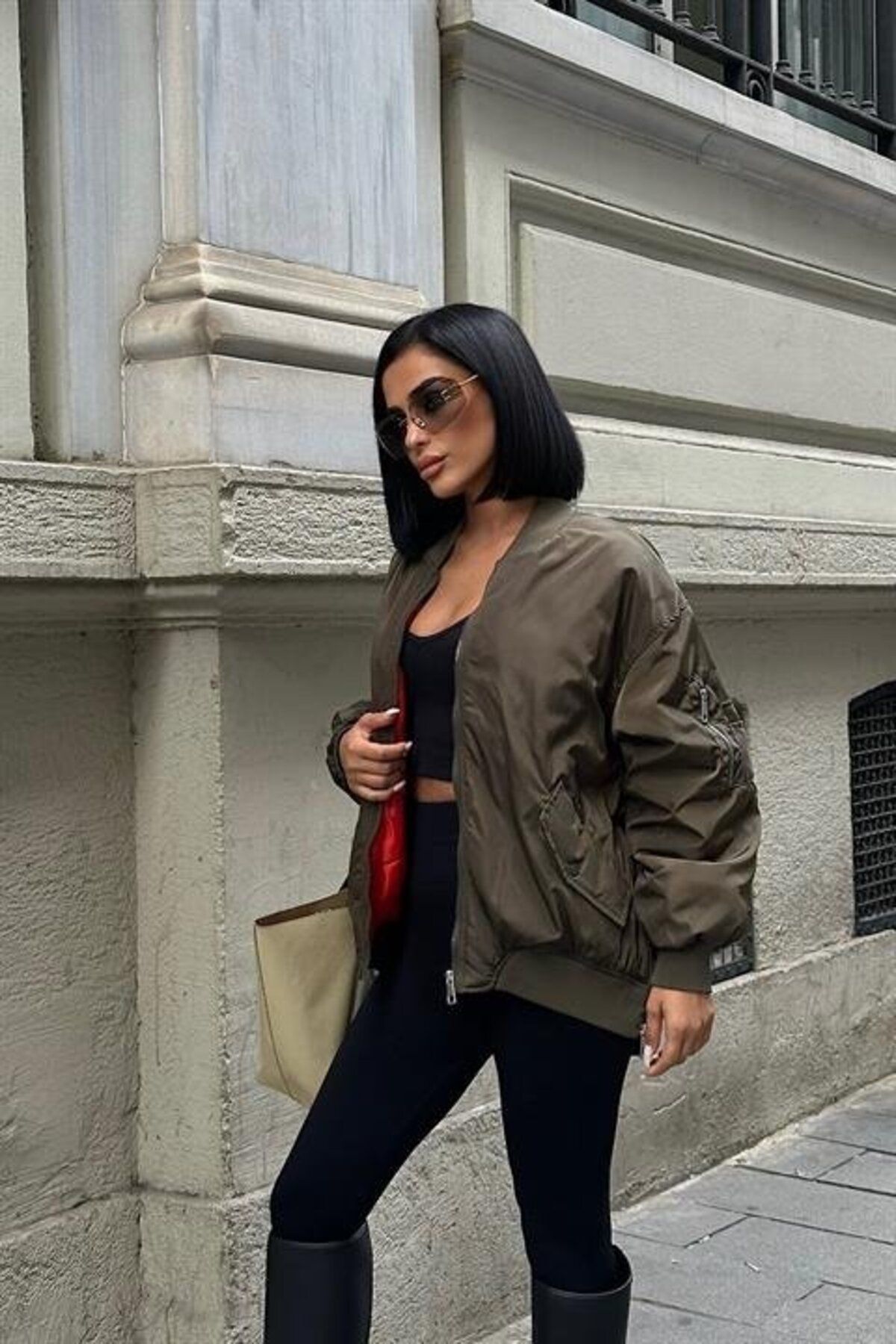 velmorafashion Victory Renkli Astar Bomber Ceket 7021-8