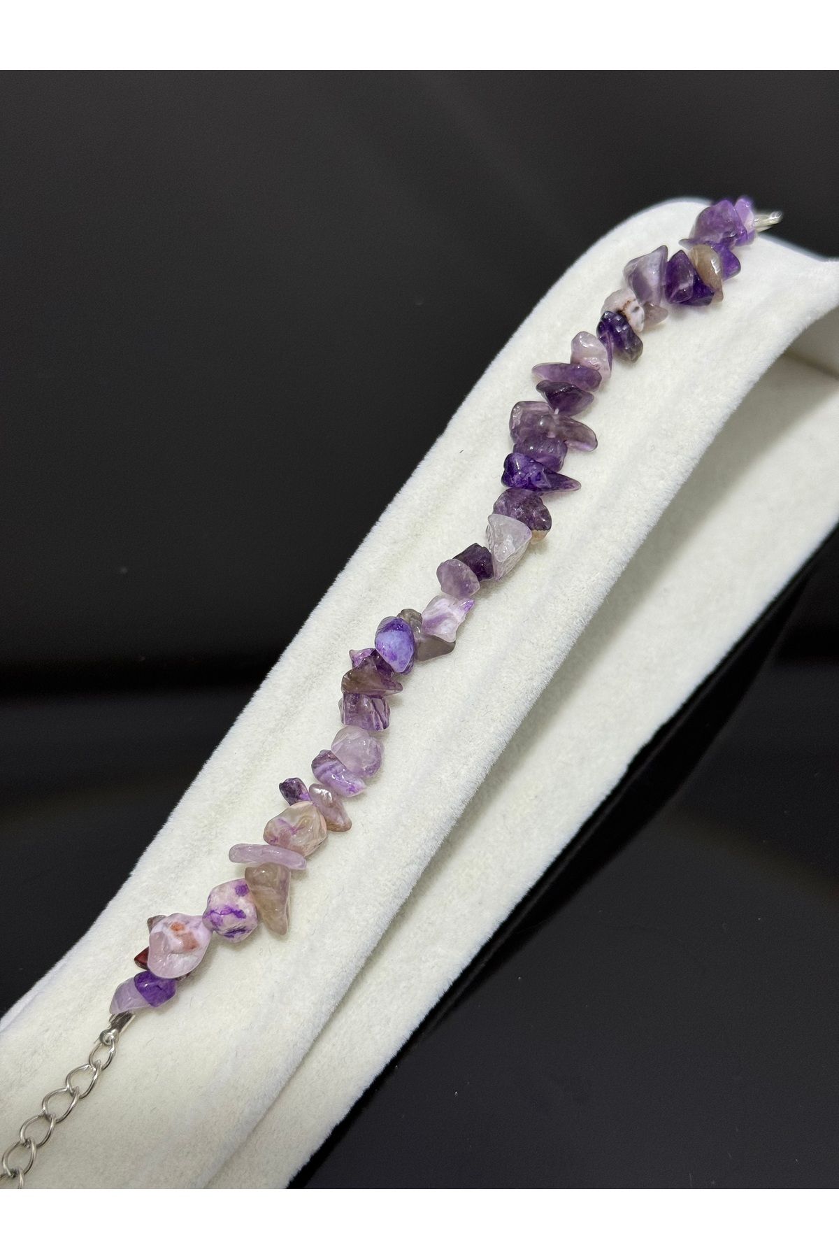 XUPING JEWELRY Mor doğaltaş bileklik