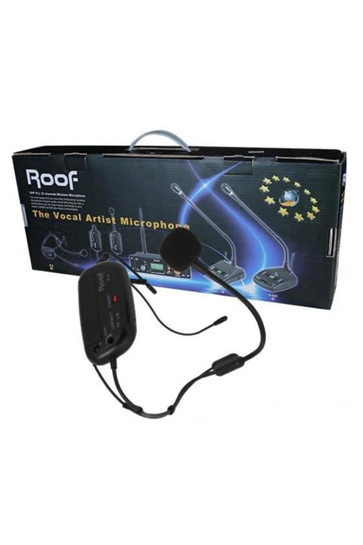 Pİ GLOBAL Roof R-8 Uhv B-C Bandı Headset Mikrofon