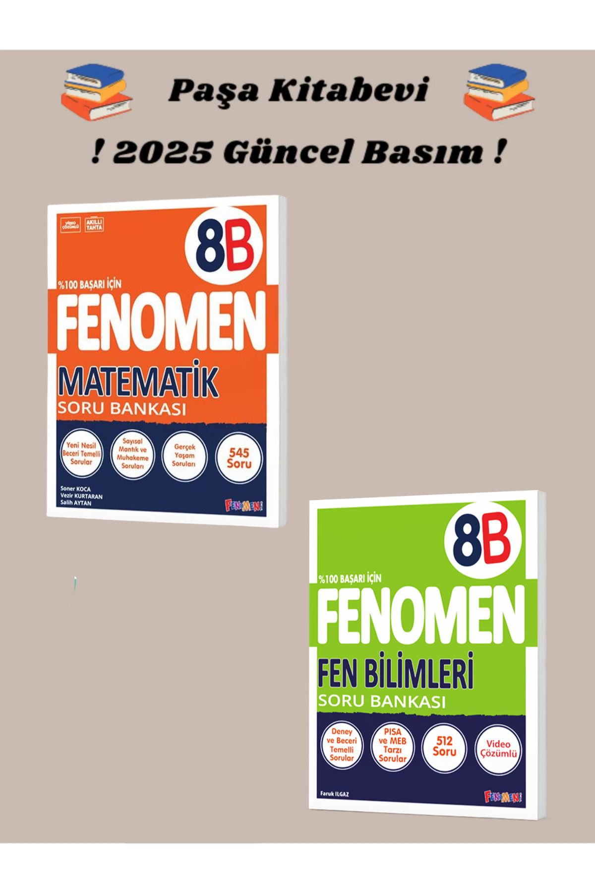 Fenomen Yayıncılık 8. Sınıf Matematik - Fen Bilimleri (B SET) Soru Bankası