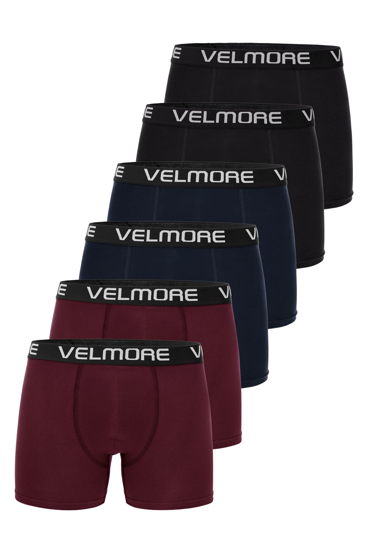 VELMORE 6’lı Kutu Premium Erkek Boxer | Likralı ve Pamuklu İç Giyim