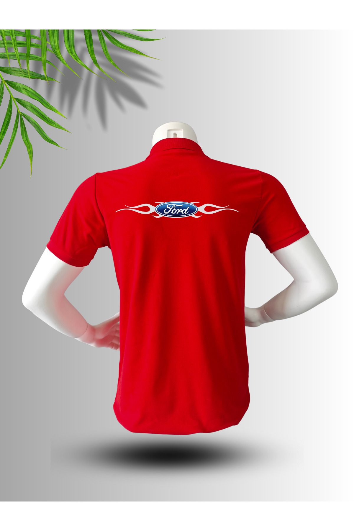 FROOY FORT Logo Baskılı Polo Yaka Pamuklu T-Shirt