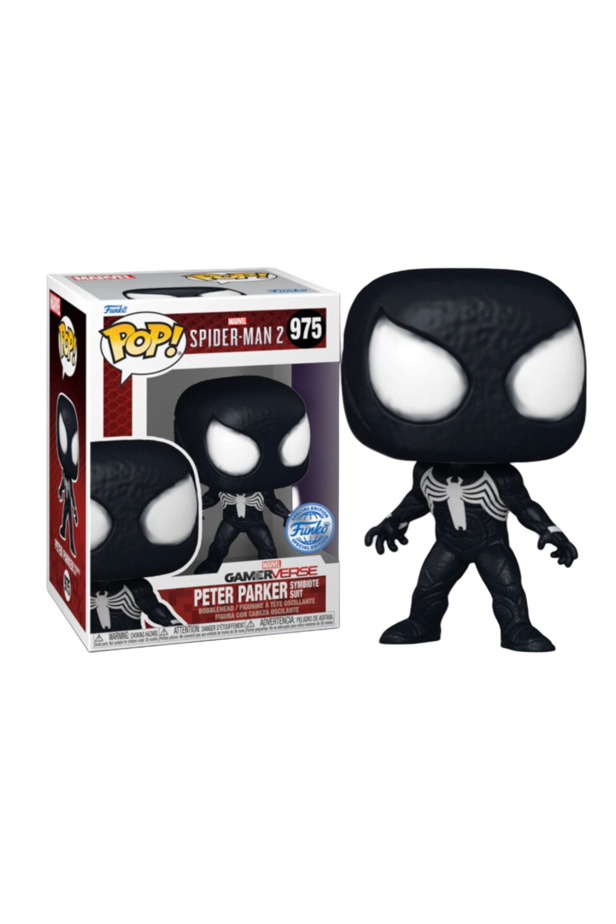 Funko Marvel's Spider-Man 2 - Peter Parker in Symbiote Suit Pop! #975