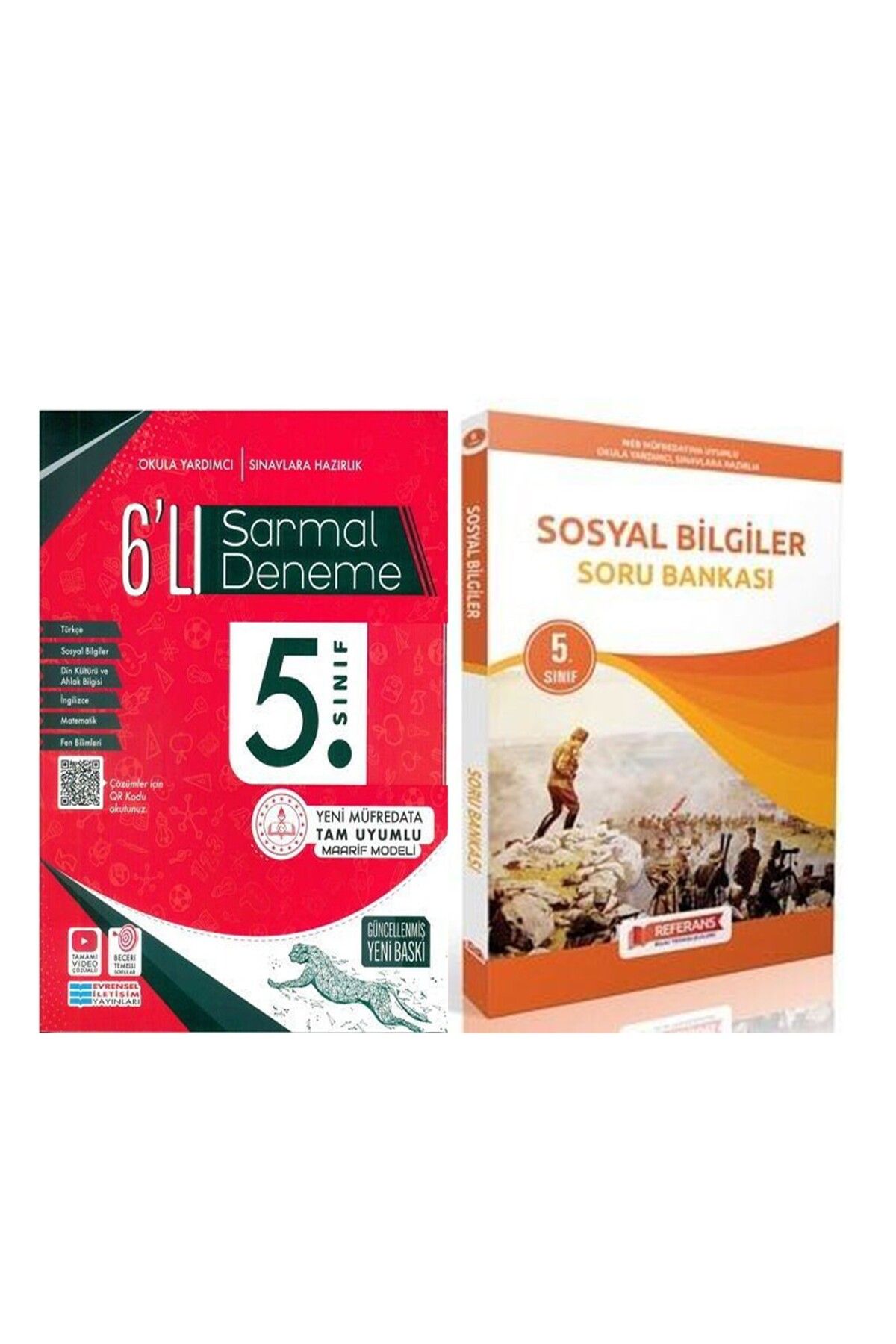 Referans Yayınları Evrensel İletişim 5. Sınıf 6 lı Sarmal Deneme ve Referans Sosyal Bilgiler Soru Bankası Seti 2 Kitap