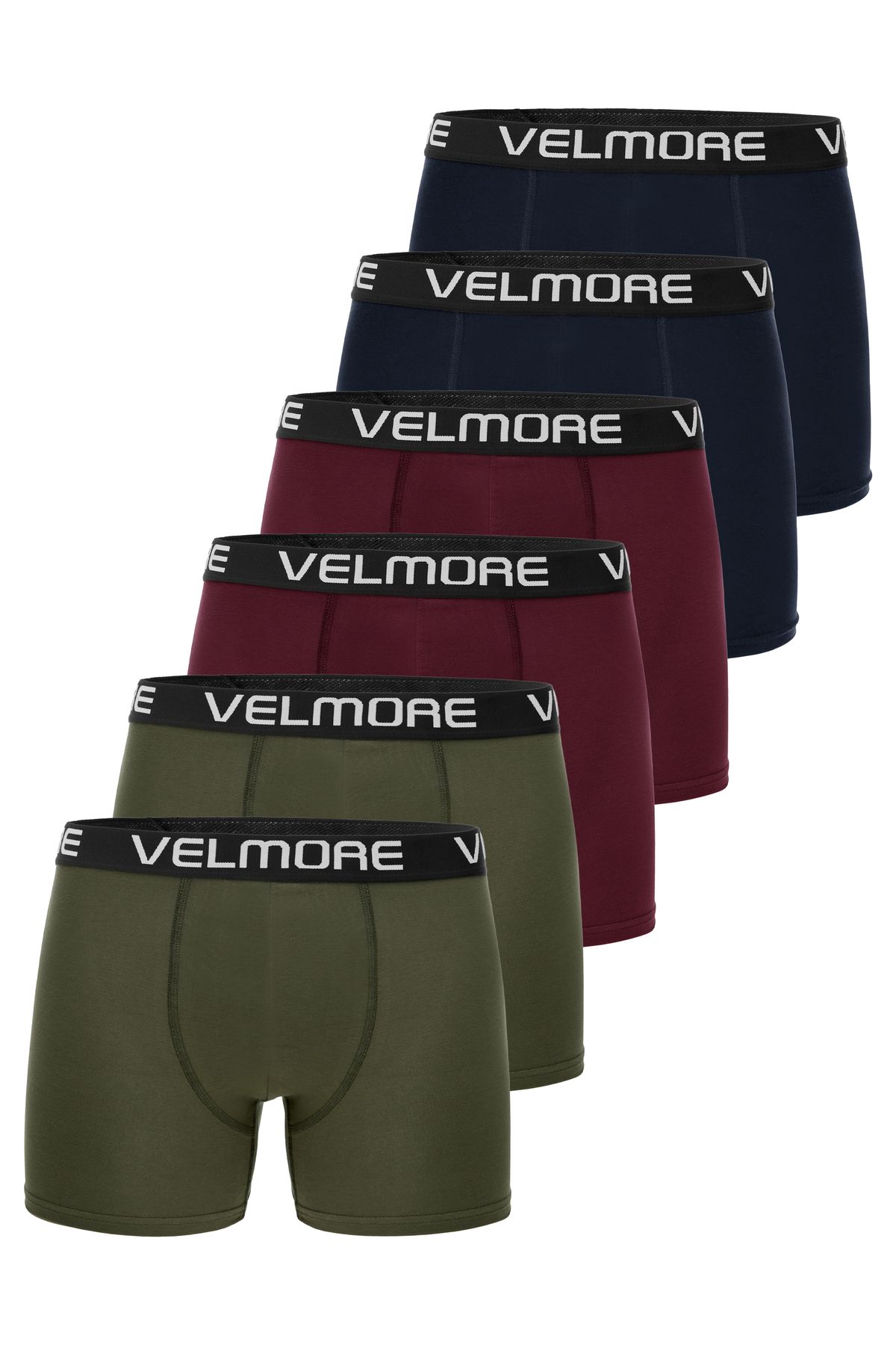 VELMORE 6’lı Kutu Premium Erkek Boxer | Likralı ve Pamuklu İç Giyim