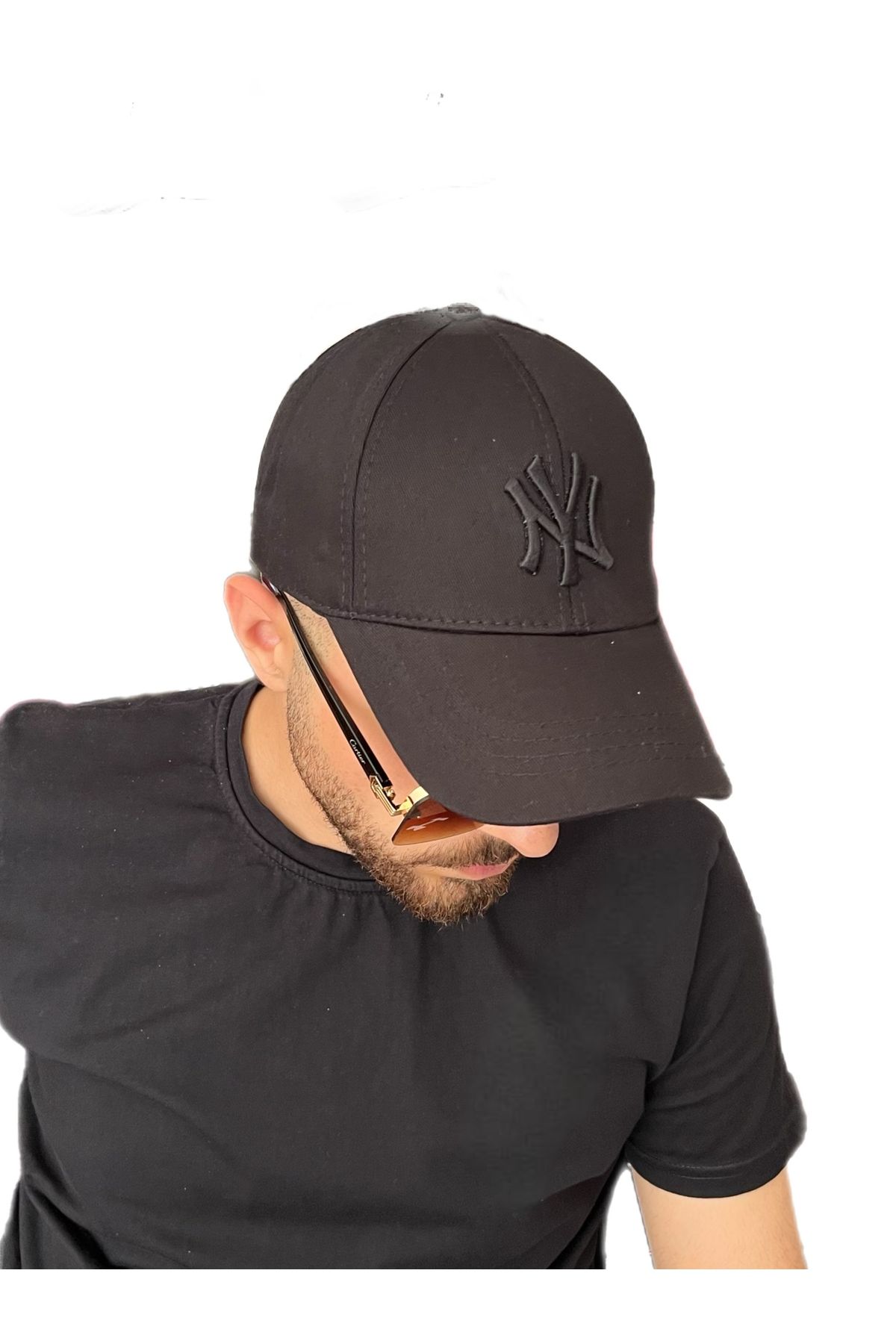 ZERAMİNE Unisex Beyzbol Ny Nakışlı Şapka Cırtlı