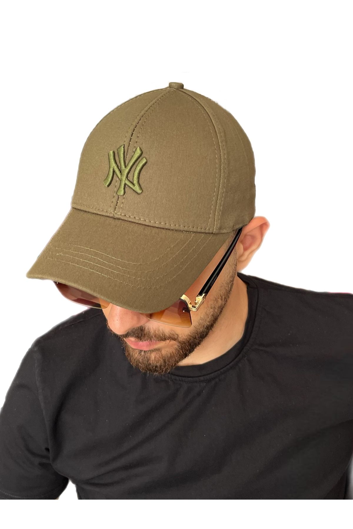 ZERAMİNE Unisex Beyzbol Ny Nakışlı Şapka Cırtlı
