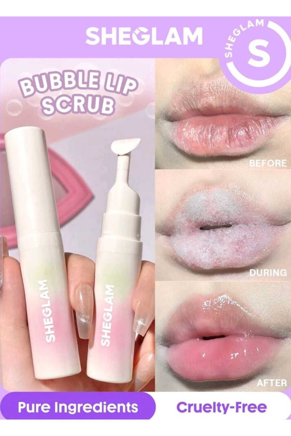 SHEGLAM bubble lip scrub, dudak scurb ı