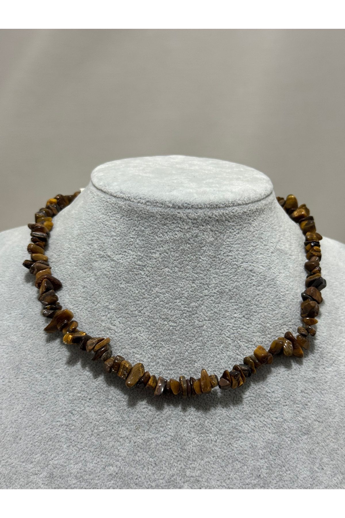 XUPING JEWELRY Kahverengi doğaltaş kolye