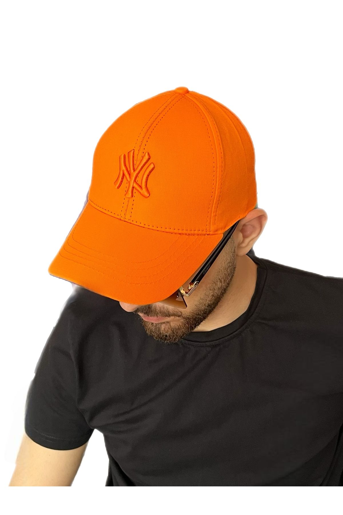 ZERAMİNE Unisex Beyzbol Ny Nakışlı Şapka Cırtlı