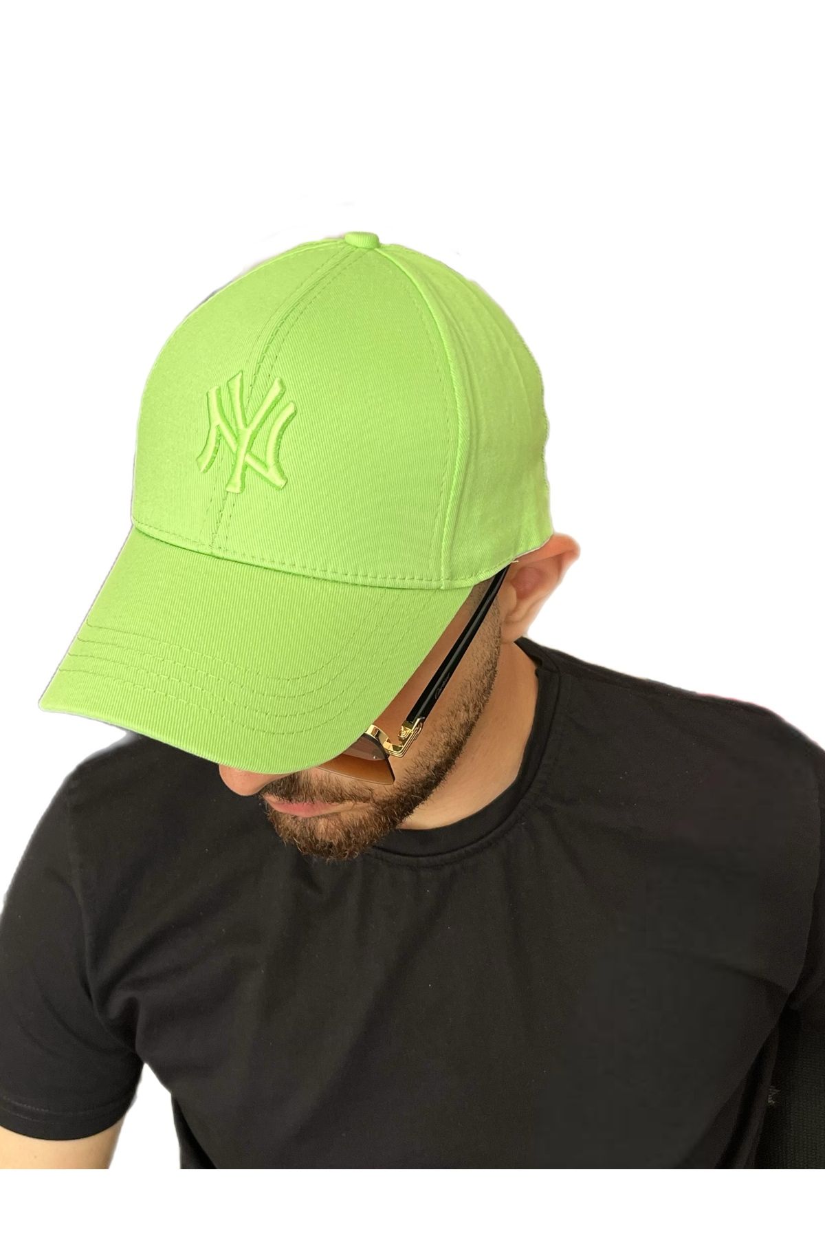 ZERAMİNE Unisex Beyzbol Ny Nakışlı Şapka Cırtlı