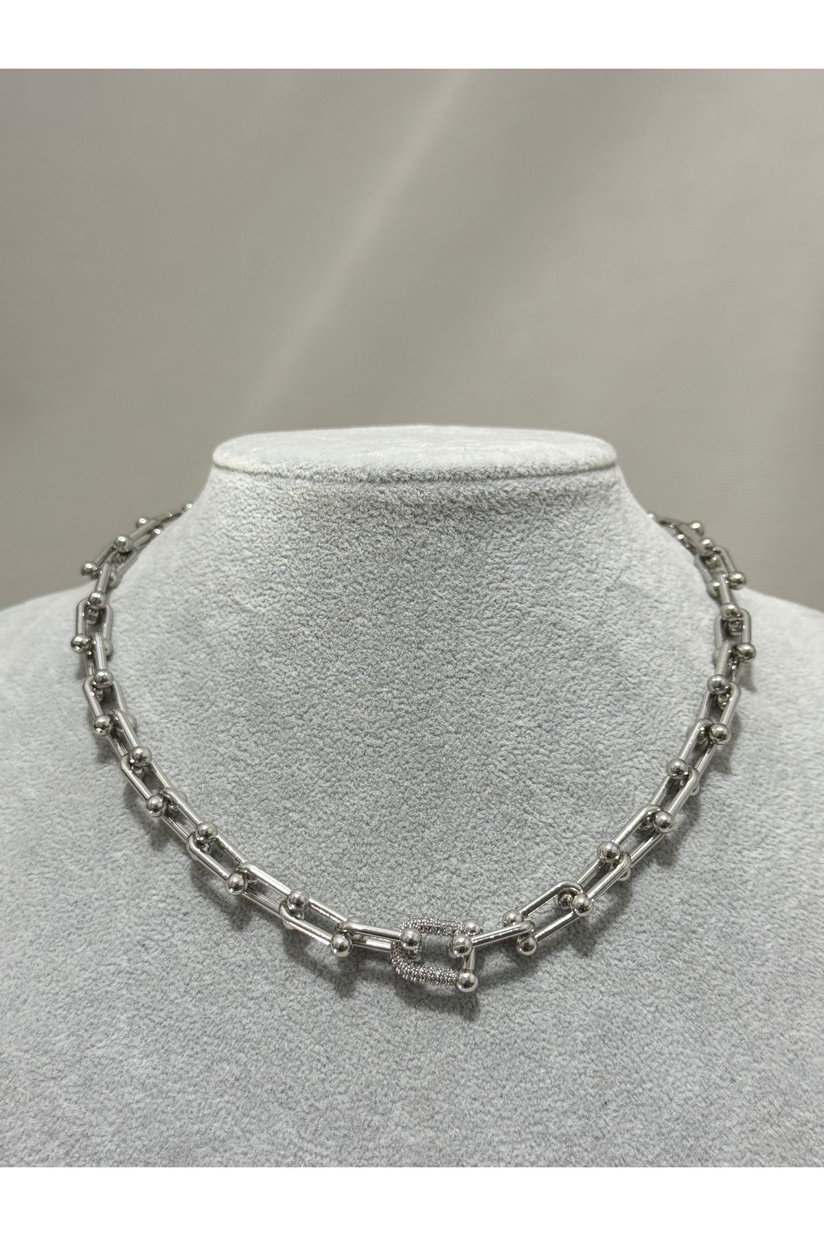 XUPING JEWELRY 316L zincirli taşlı çelik kolye paslanmaz kararmaz