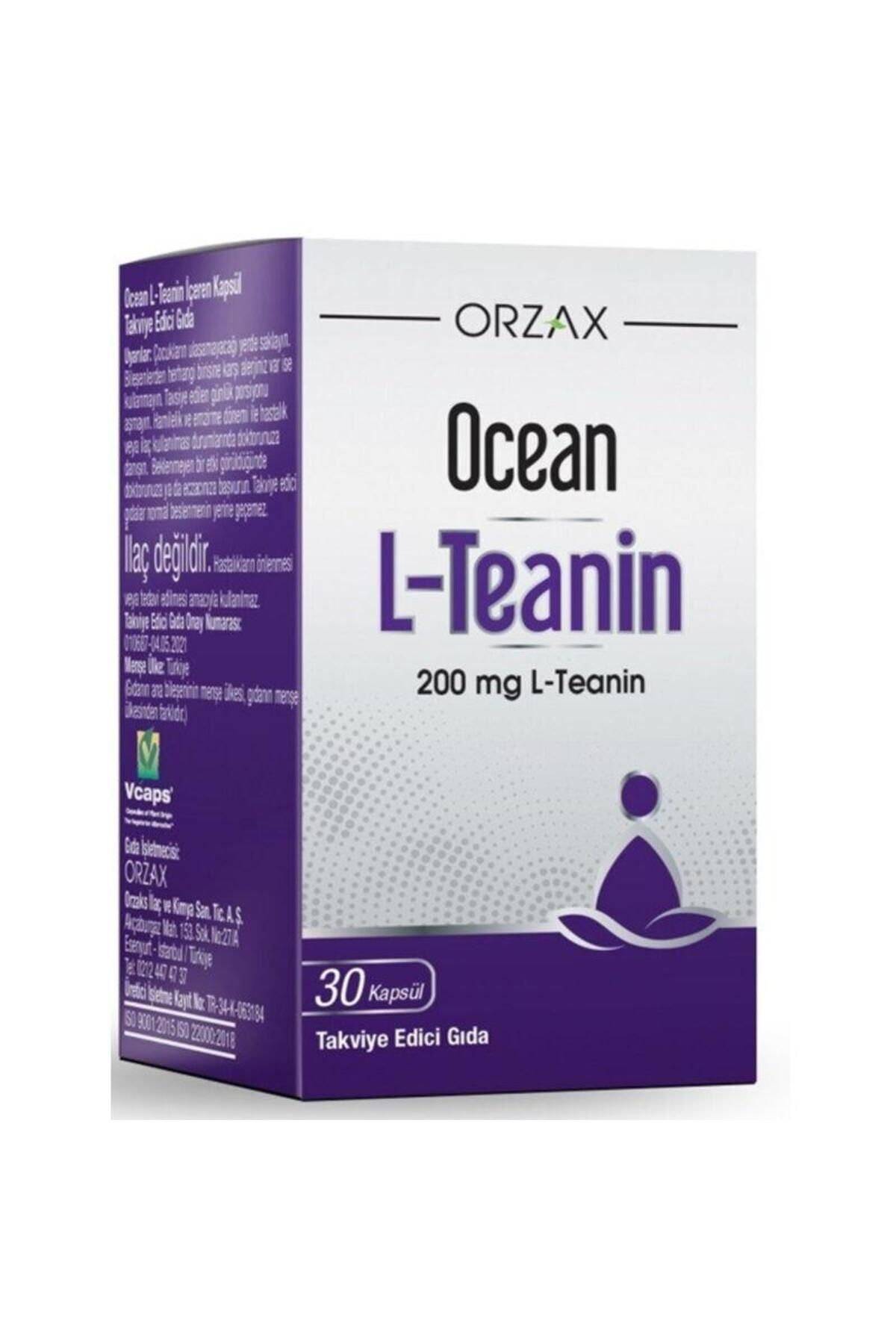 Ocean L-Teanin Takviye Edici Gıda 30 Kapsül - Diş Beyazlatıcı Köpük Hediye