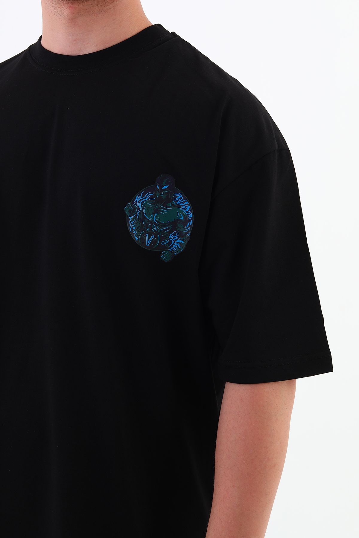 mantova FABULOUS-Oversize Tişört | Sırt Baskılı – Minimal Göğüs Desenli Unisex Tshirt
