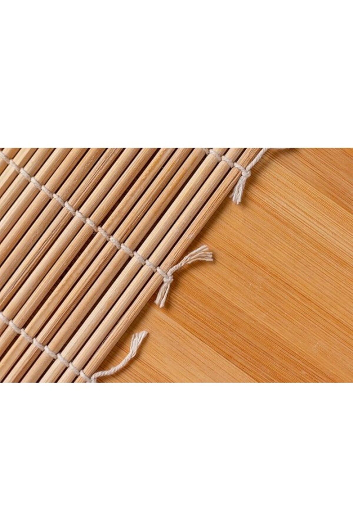 ShopZum Kiyomi Organik Bambu Suşi Yapma Matı - 24X24 Cm Maki Ve Suşi Rulosu İçin Doğal Bambu Mat