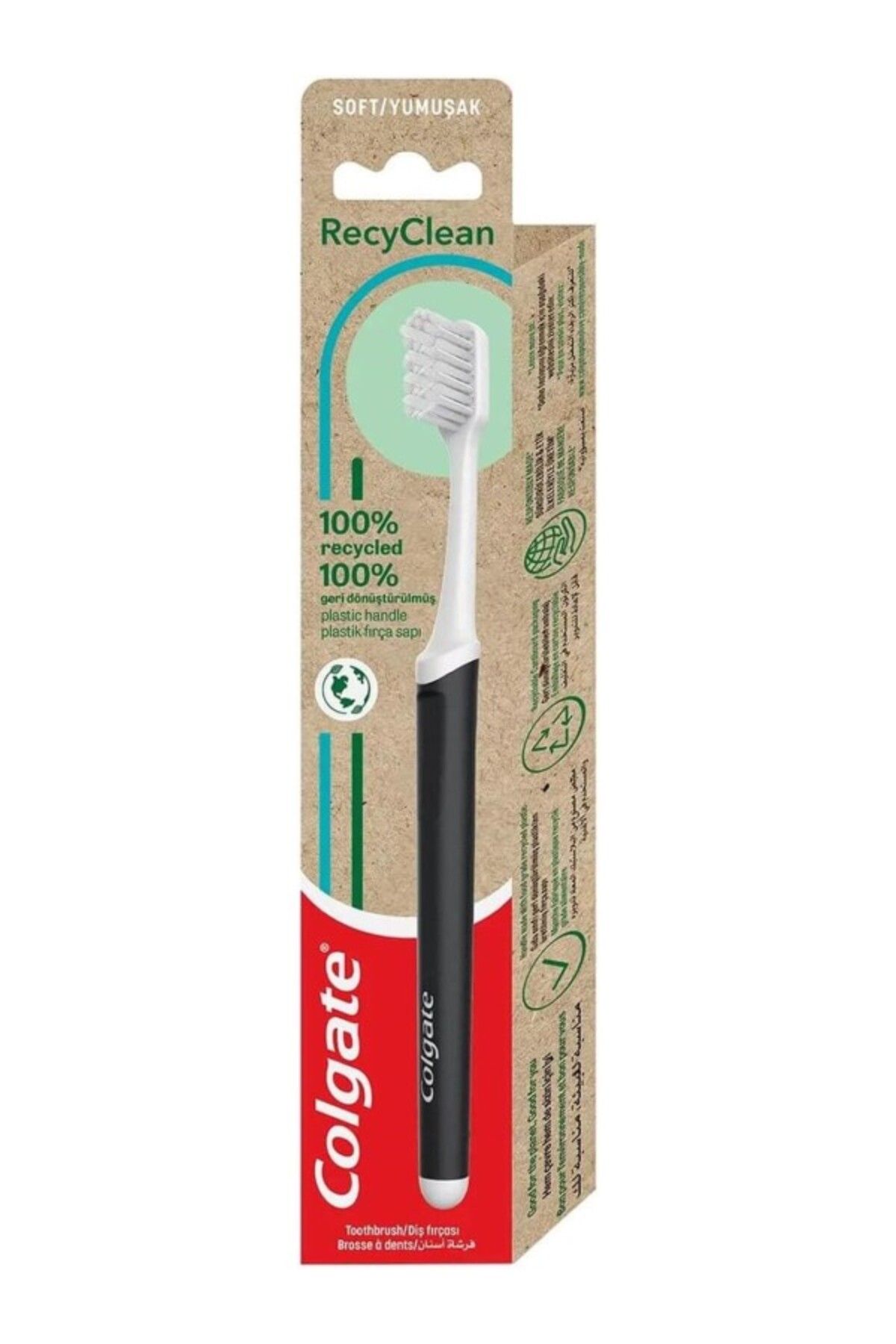 ShopZum Colgate Recyclean %100 Geri Dönüştürülmüş Derin Temizlik Yumuşak Diş Fırçası