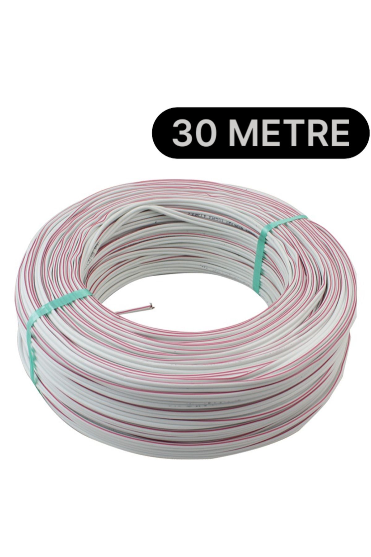 nelerbulurum 30 METRE 2*0,75 Hoparlör Ses Sitemi Kablosu - Hoporlör Elektrik Tesisat Kordon Kablosu