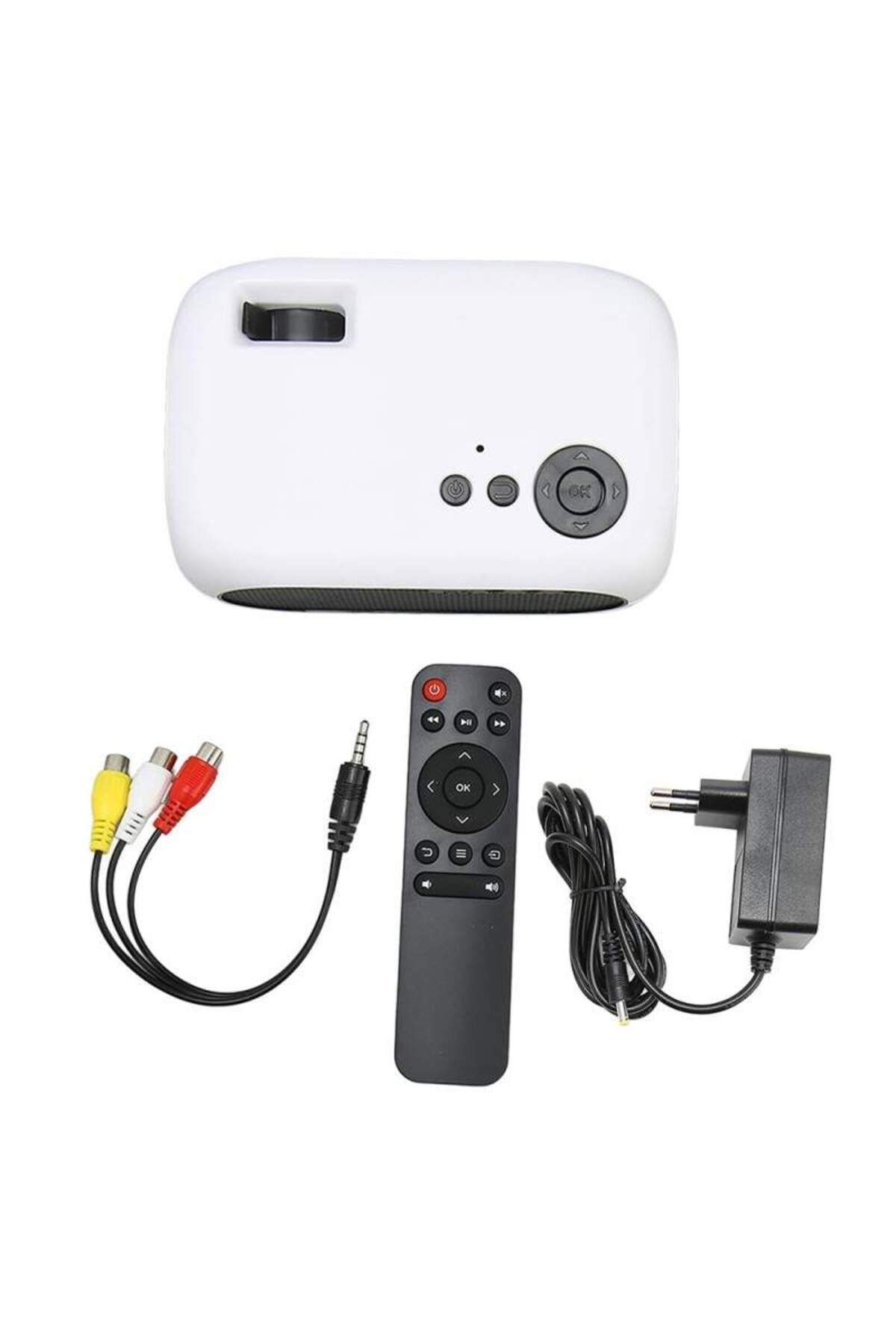 SIKS-Mini Projector, Super HD 1080P, 1200 Lumens, HDMI and USB Interface, With Remote Control 6