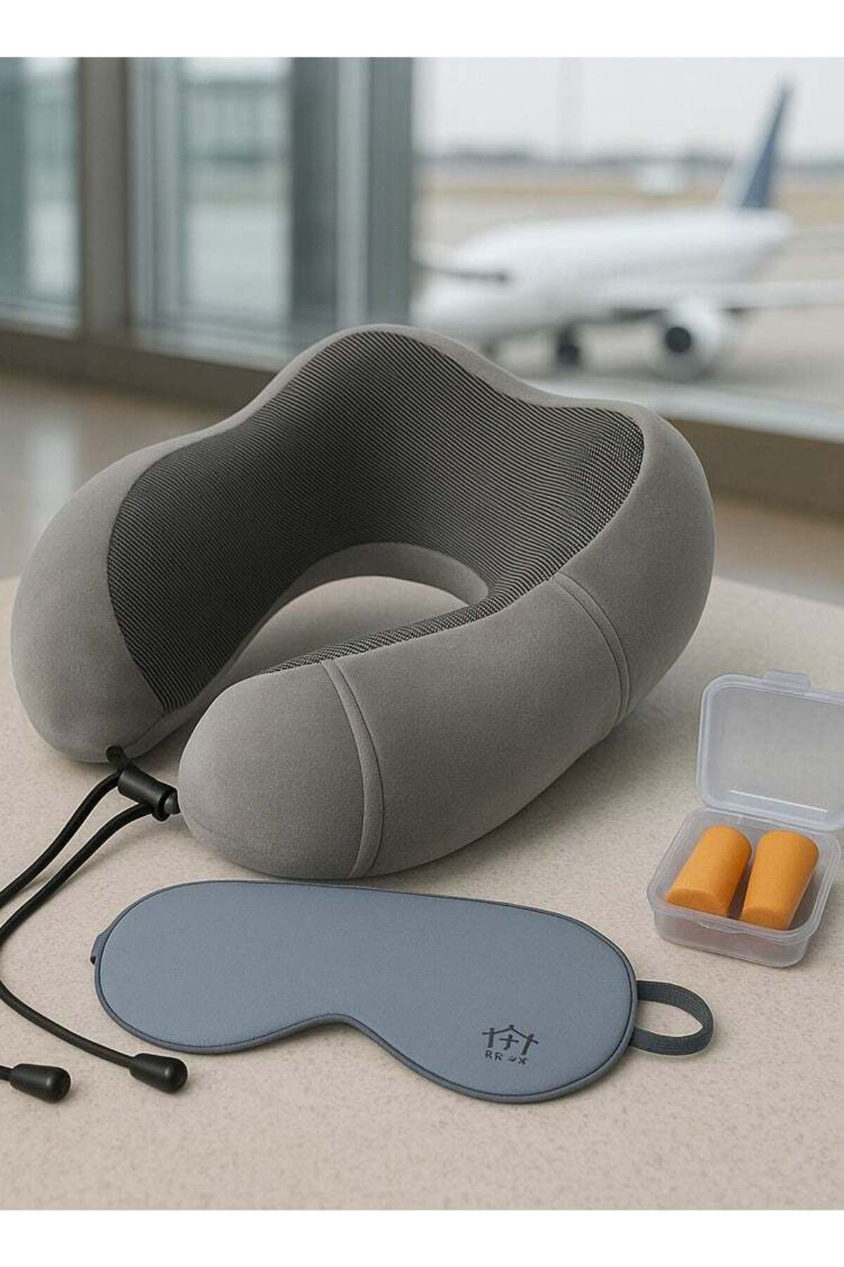 F.A.M.S Travel Pillow Memory Foam Neck Pillow | Comfort On The Go | Washable U Shaped | Plush Cooling Cover