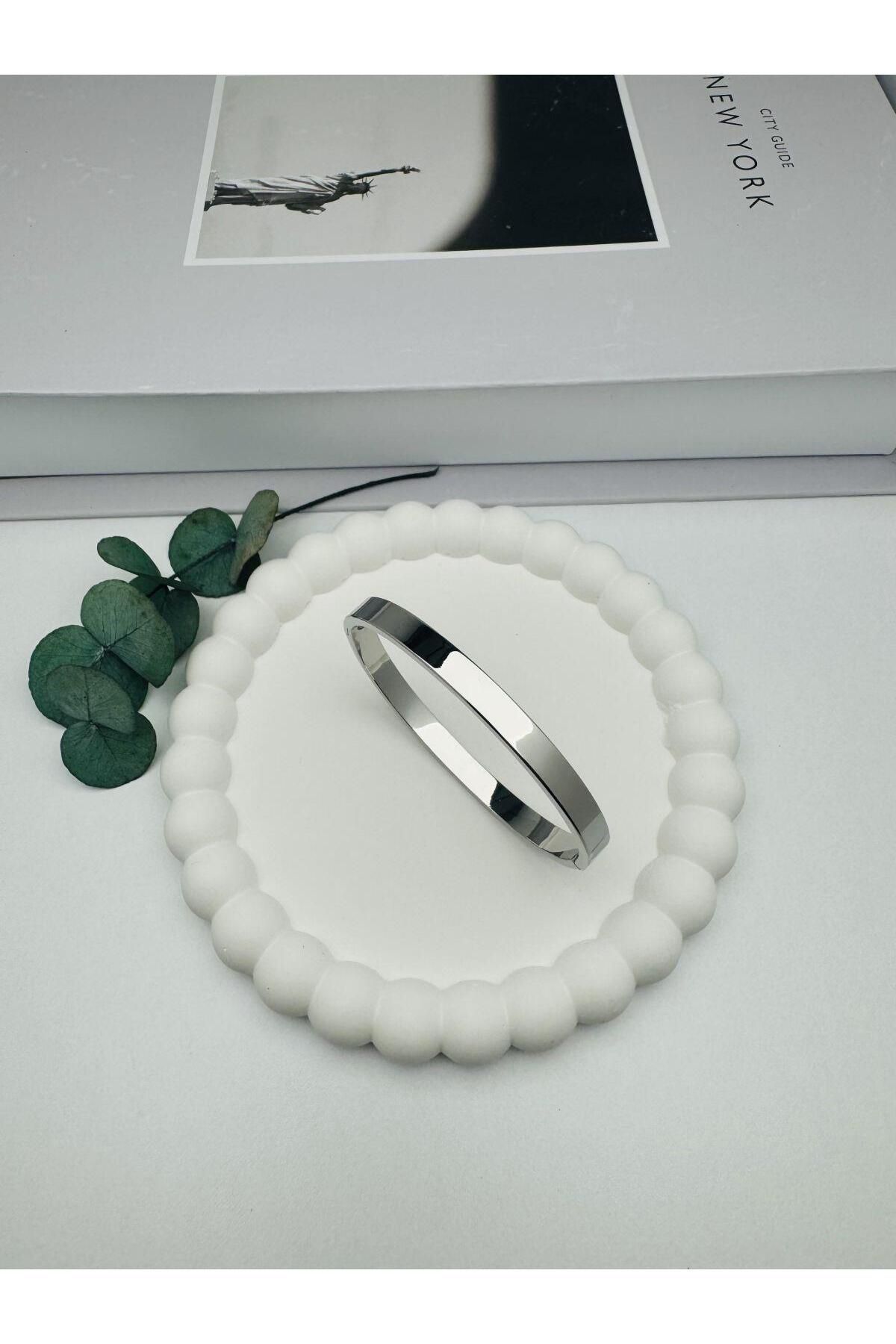Pİ GLOBAL Çelik Kelepçe (Gümüş) Klp 2126