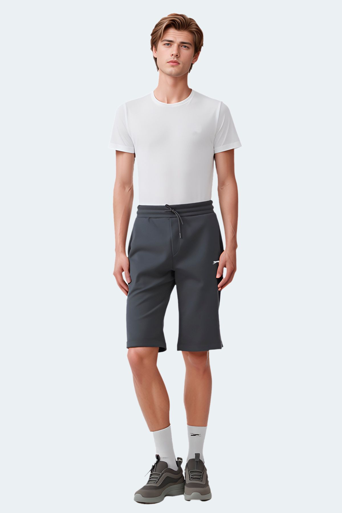 Slazenger Erkek Şort Koyu Gri