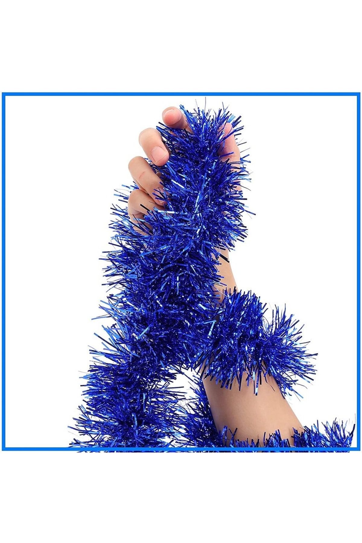 Kanonik Education Parti İçin Sim Süs 2 Metre Uzunluk 6 cm Genişlik Mavi Renk İthal