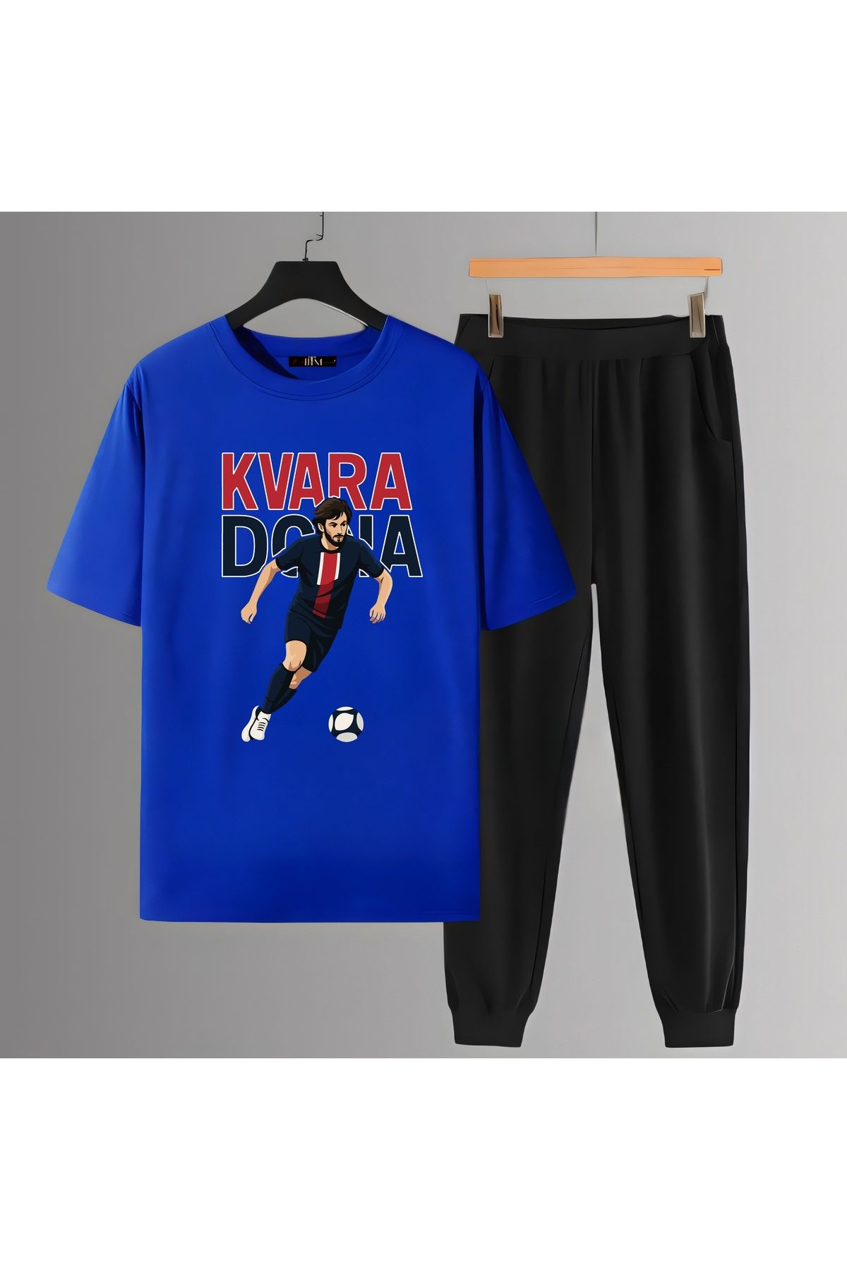 Biy Store Khvicha Kvaratskhelia fotoğraflı futbol forma baskılı unisex erkek tişört kadın t-shirt eşofman