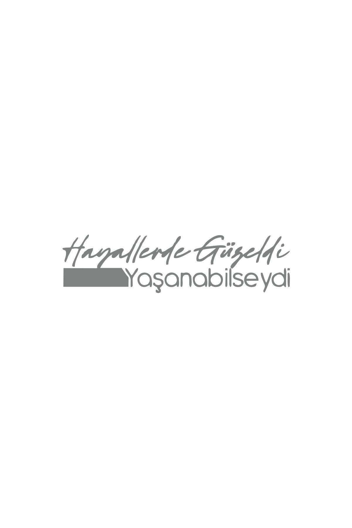 Reysa Tasarım Hayallerde Güzeldi Yaşanabilseydi Araba Sticker 17x17 Cm Gri
