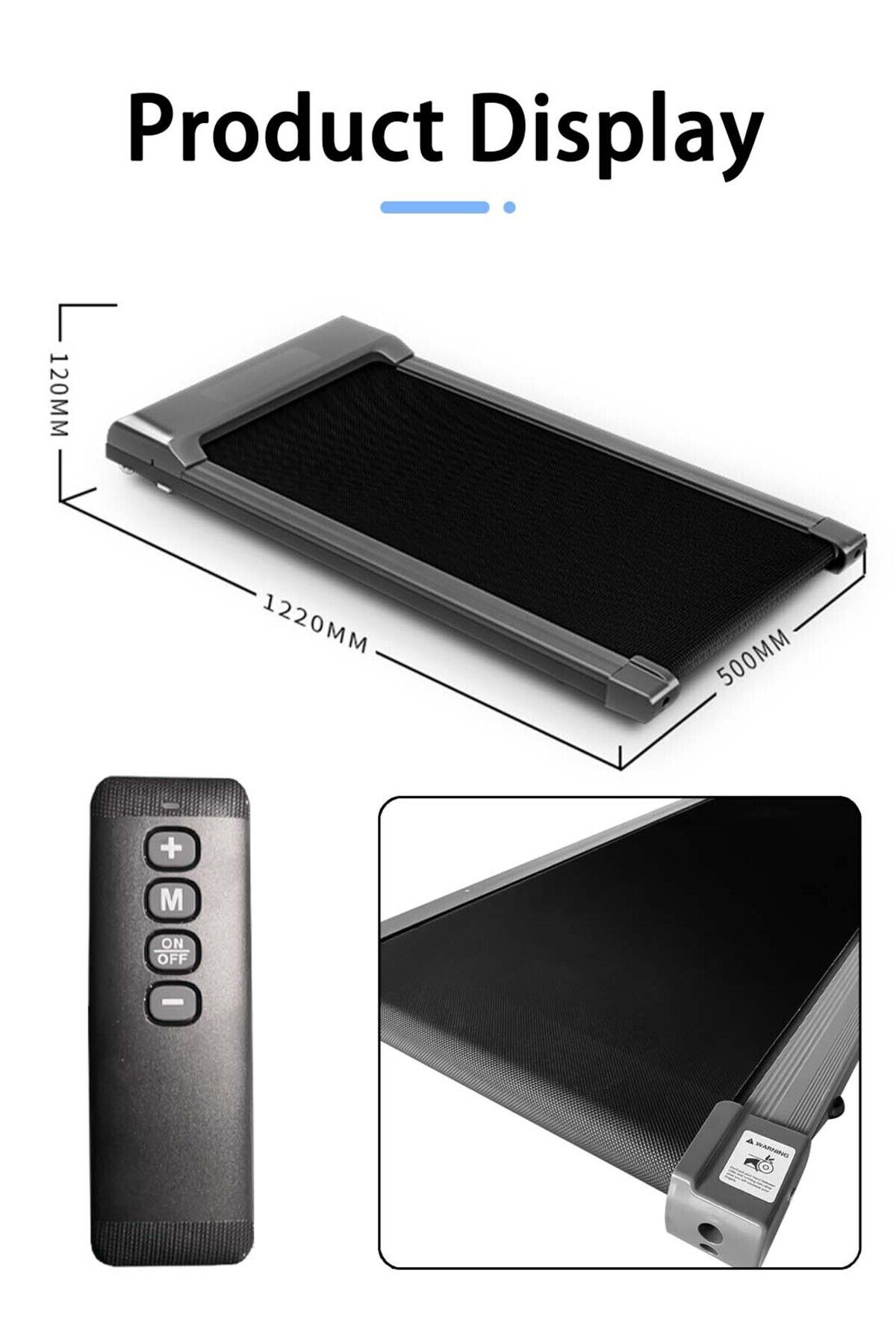 EqiEch-Ultra-Quiet Treadmill, Adjustable Speed, Bluetooth, LED Display, Remote, 3.0HP, 10KM/h 5