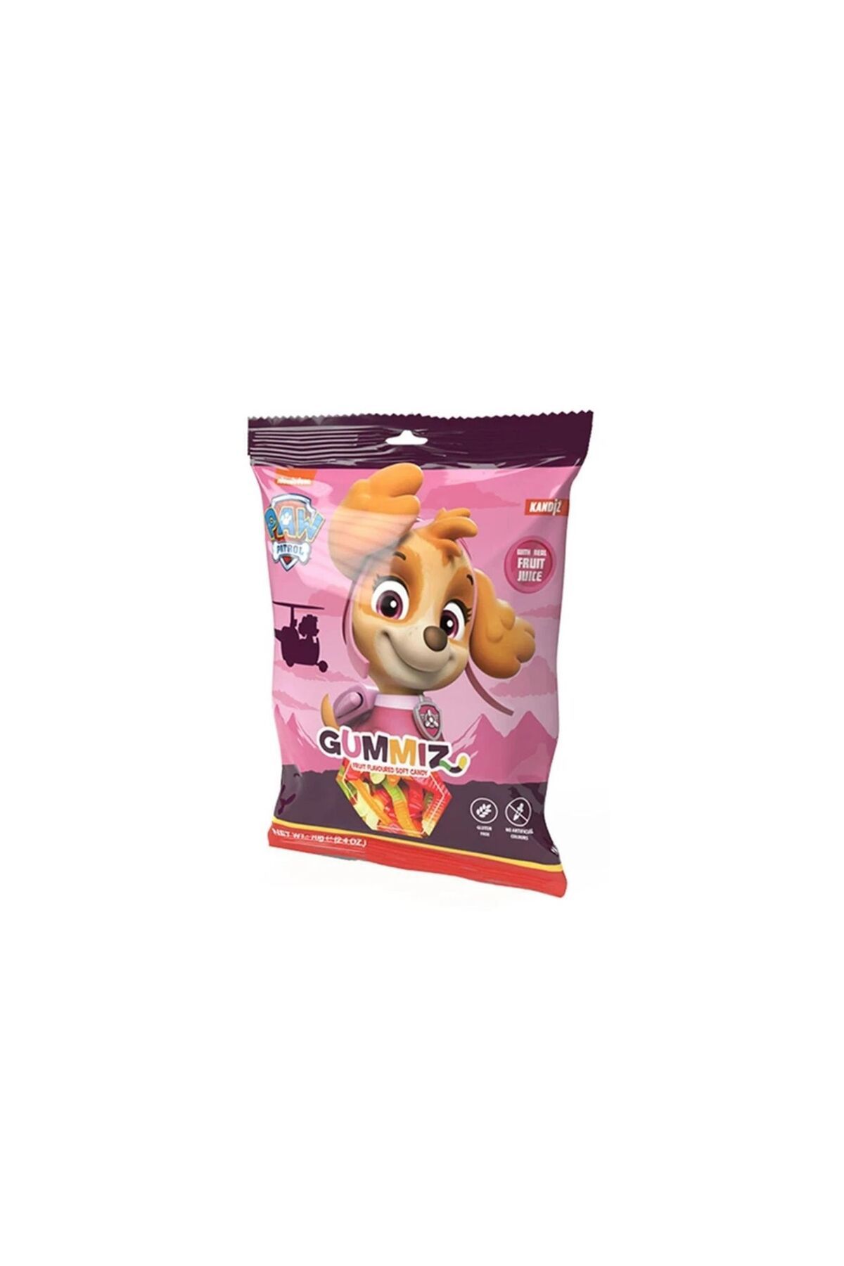 KANDİZ Gummiz Paw Petrol Worms Fruit Şekerleme (70 Gr)
