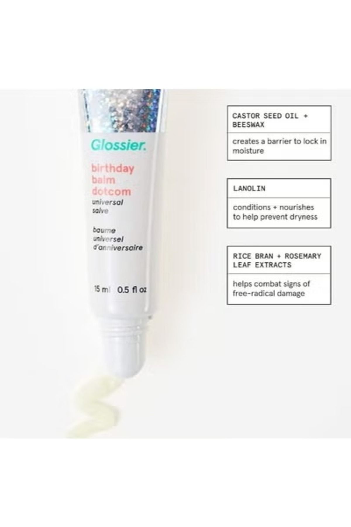 Glossier-مرطب شفاه ومرهم للبشرة من بالم دوتكوم، أصلي، 15 مل - مرطب ومتعدد الاستخدامات 6