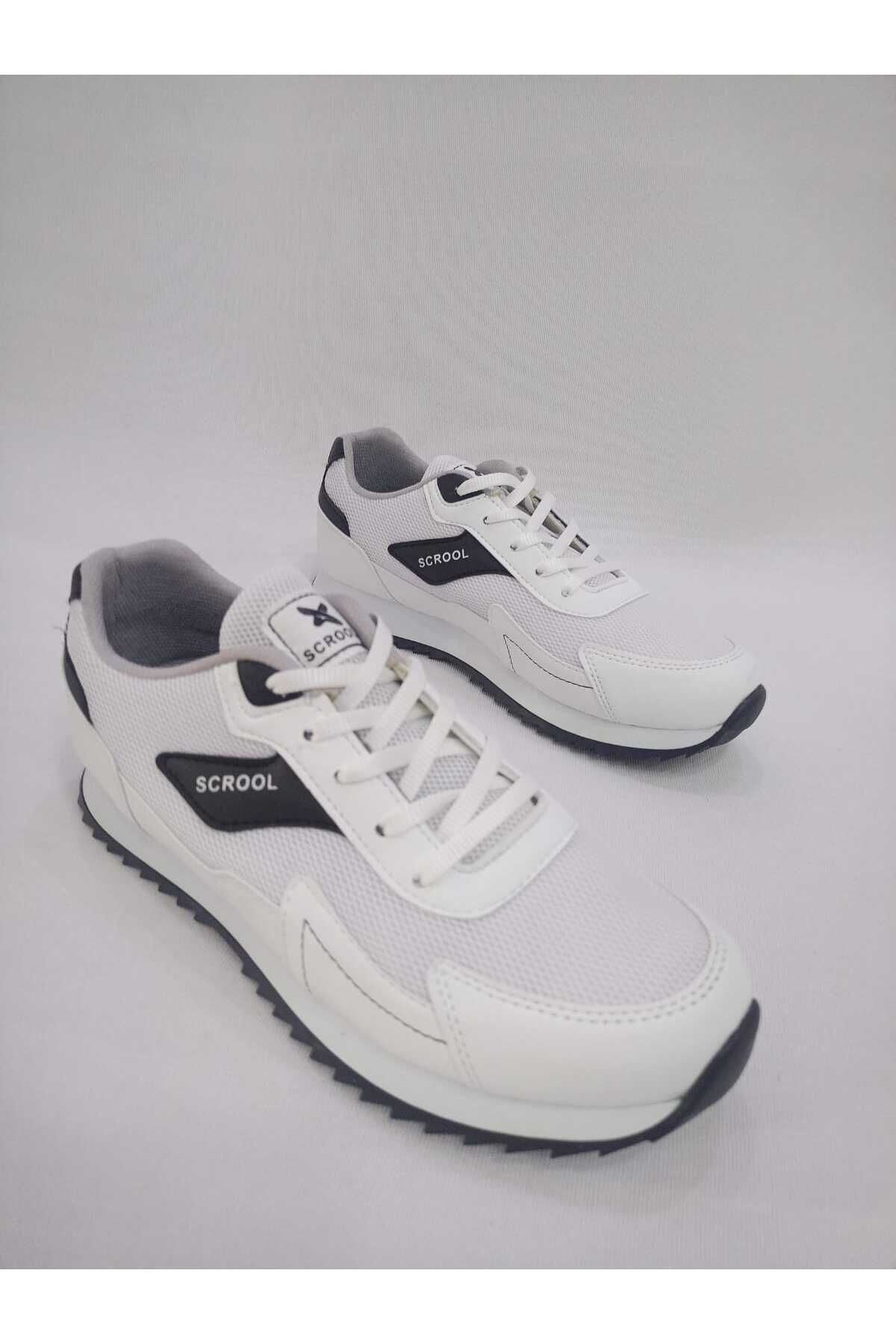 Scrooll SUMMER SPOR AYAKKABI BEYAZ SİYAH