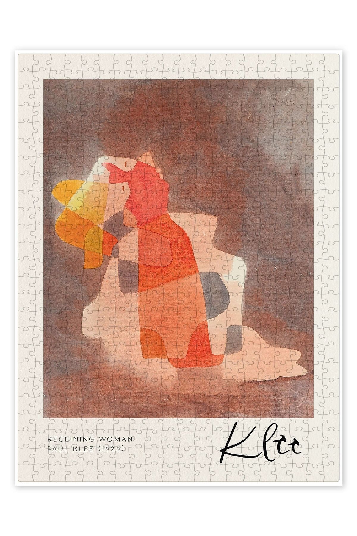 Jeronkarji Yatan Kadın 500 Parça Puzzle Yapboz Bohem Soyut Sanat Temalı
