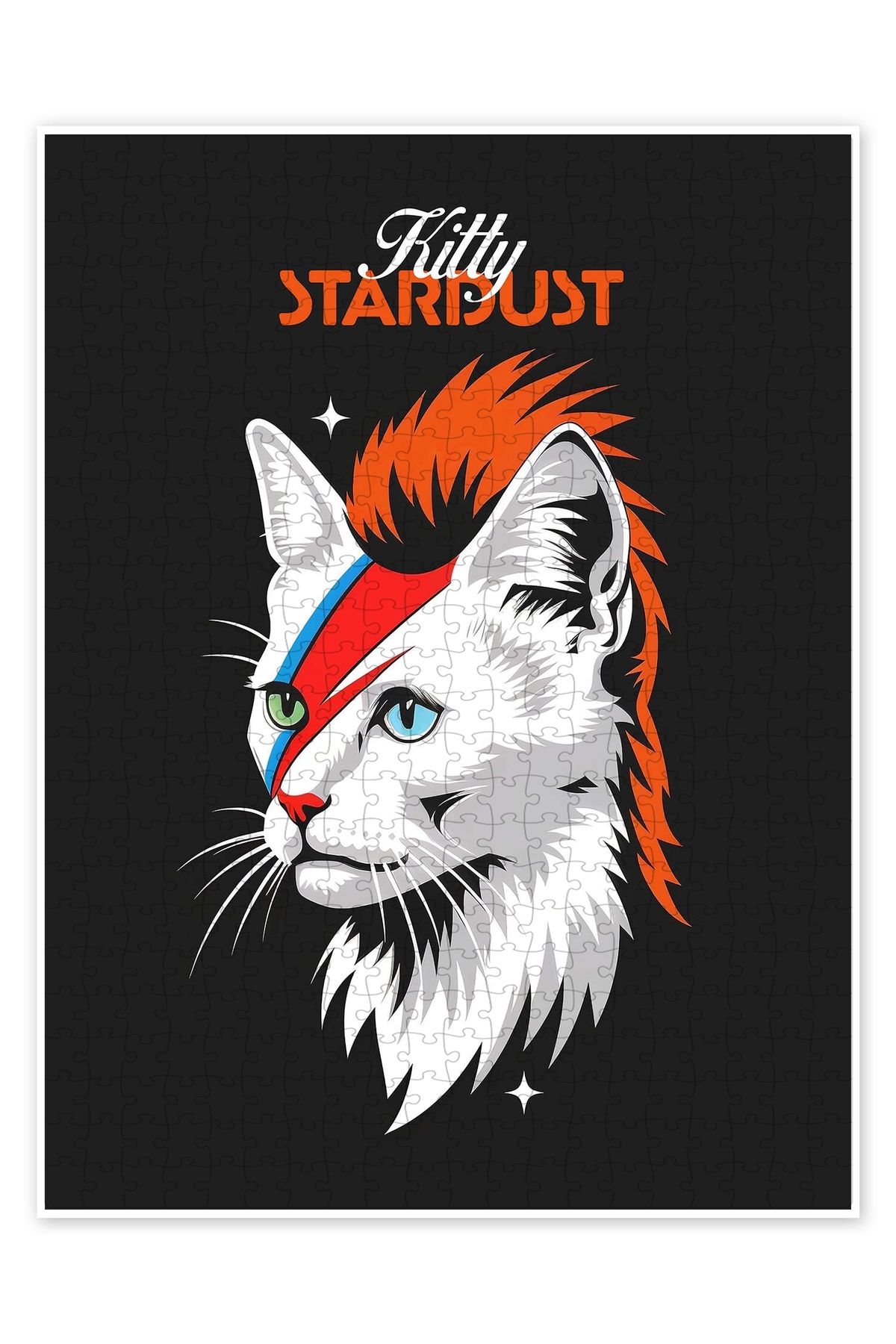 Jeronkarji Kitty Stardust 500 Parça Puzzle Yapboz Kedi Köpek Temalı Doğa ve Orman Hayvanları
