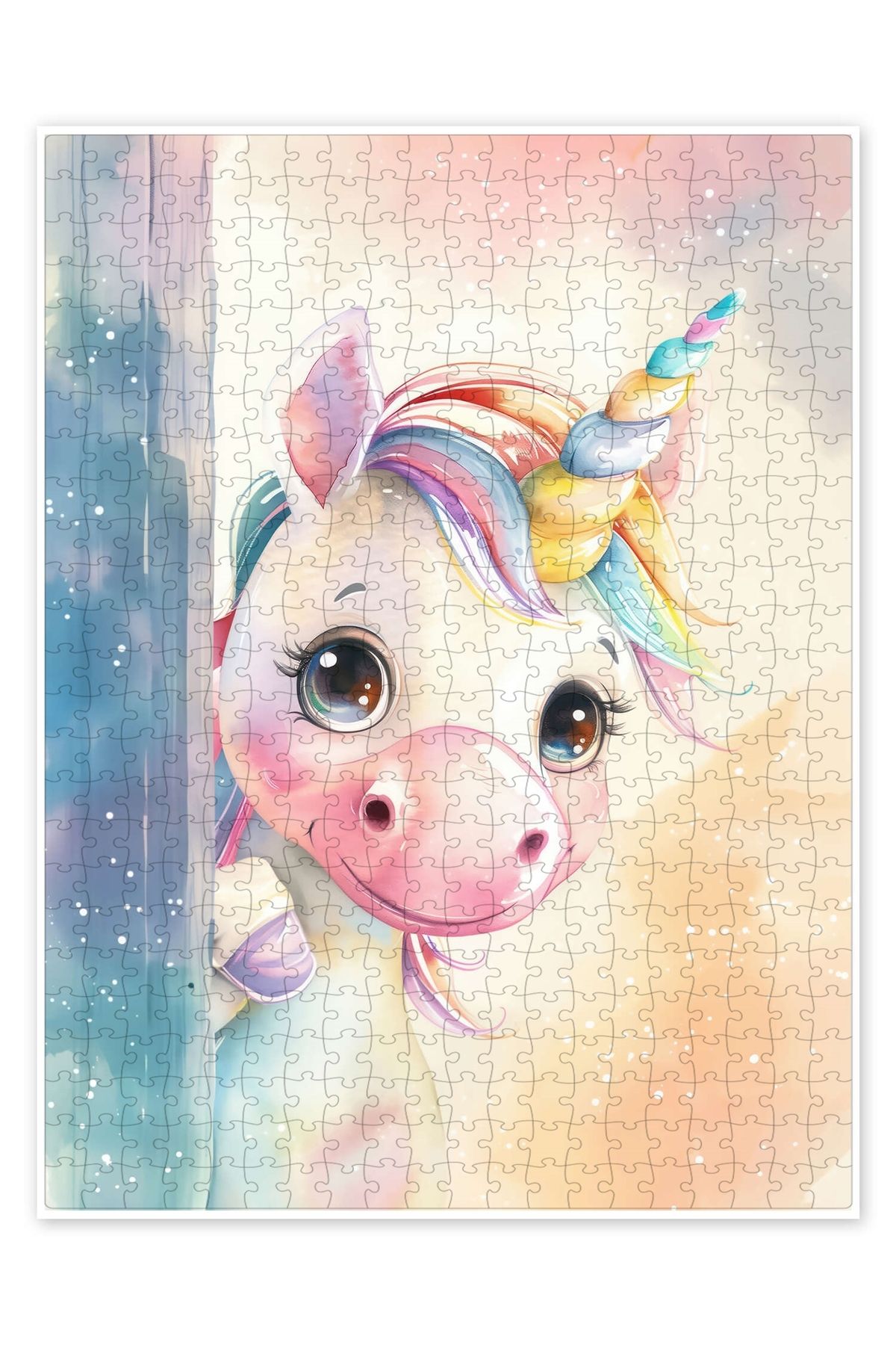 Jeronkarji Benim, Unicorn I 500 Parça Puzzle Yapboz Çocuklar için Neşeli Hayvan Temalı