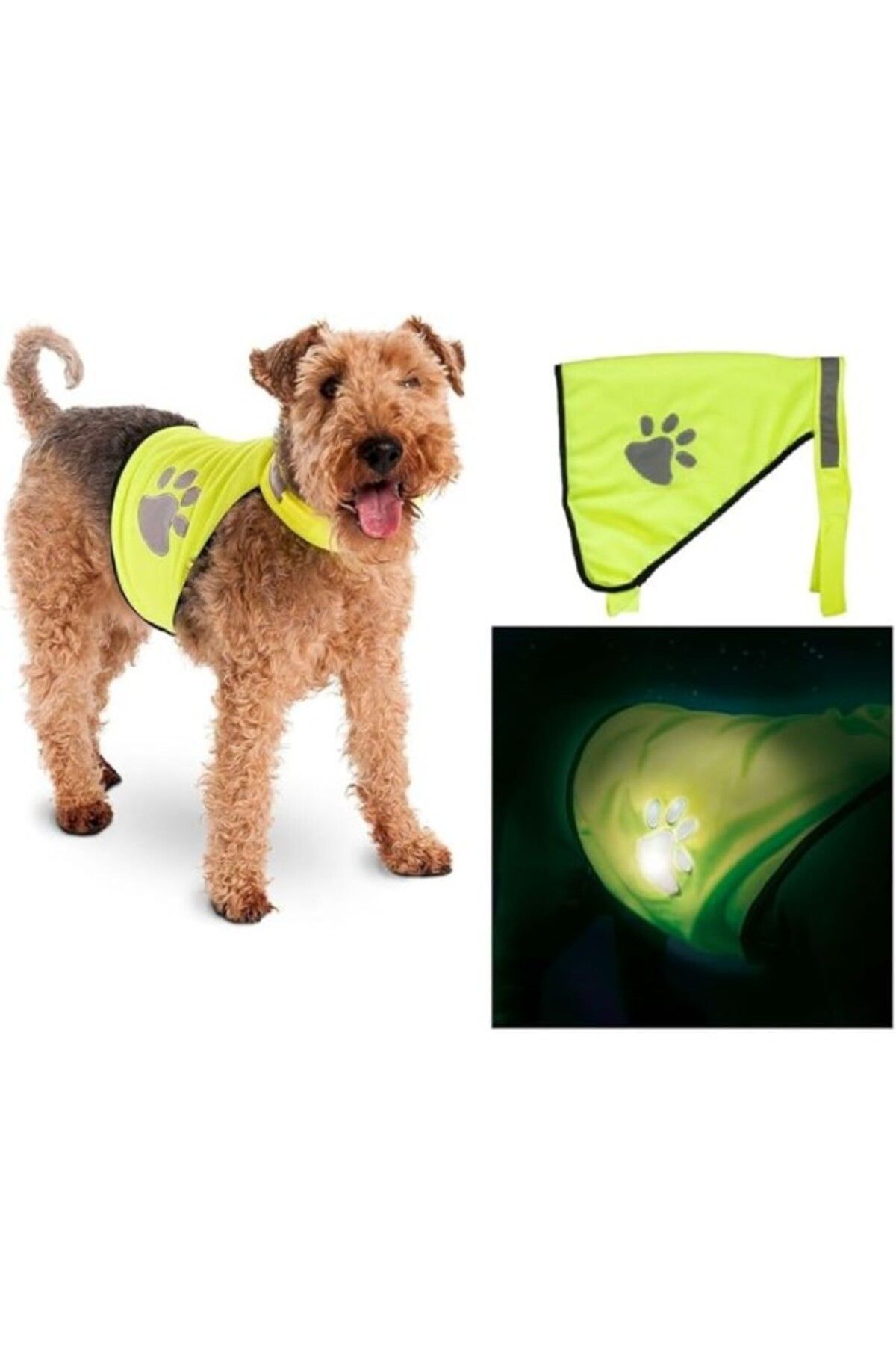 ShopZum Karlie Gece Yürüyüş Güvenlik Yeleği, Köpek, L, 38 Cm
