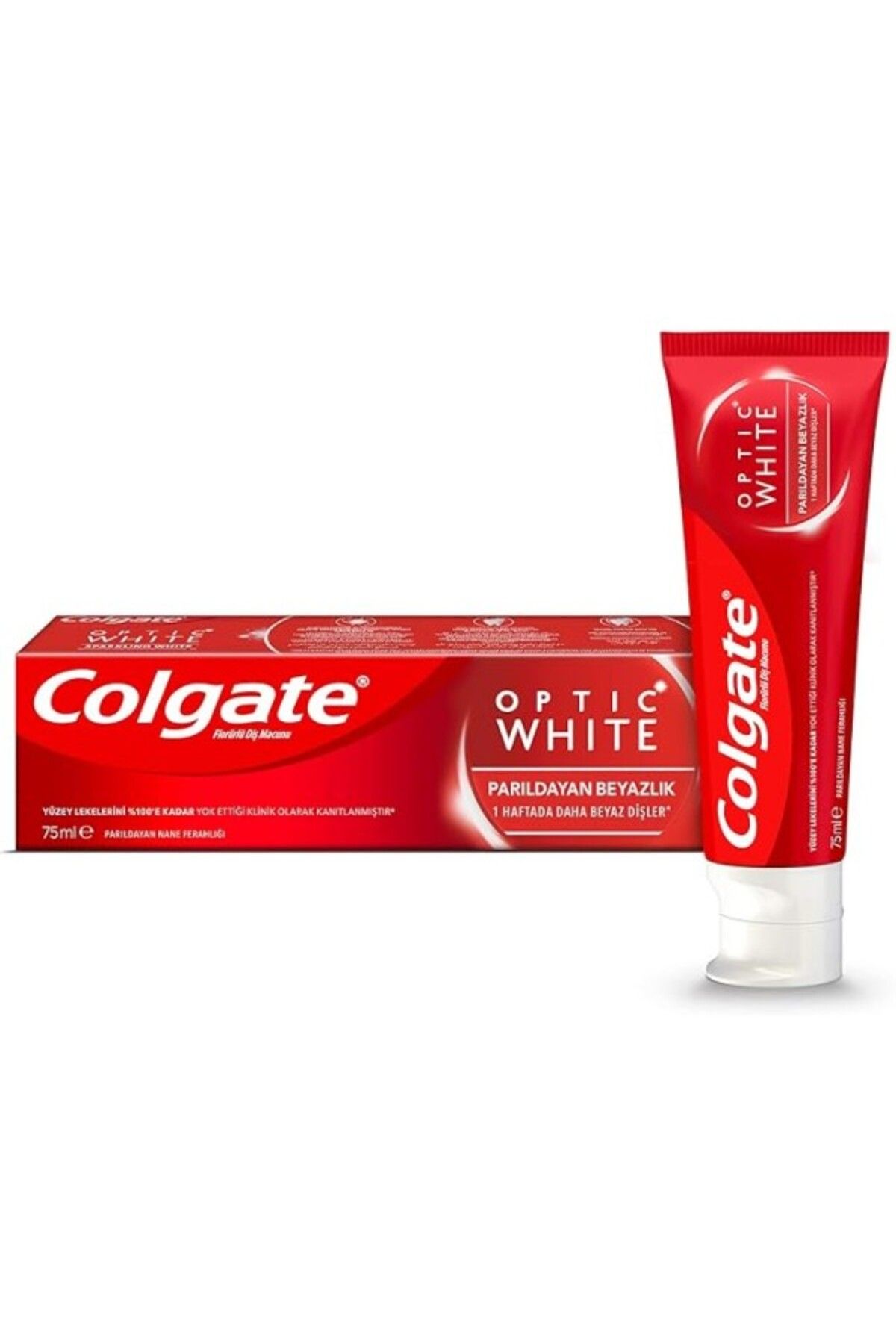 ShopZum Colgate Optic White Parıldayan Beyazlık Beyazlatıcı Diş Macunu 75 ml